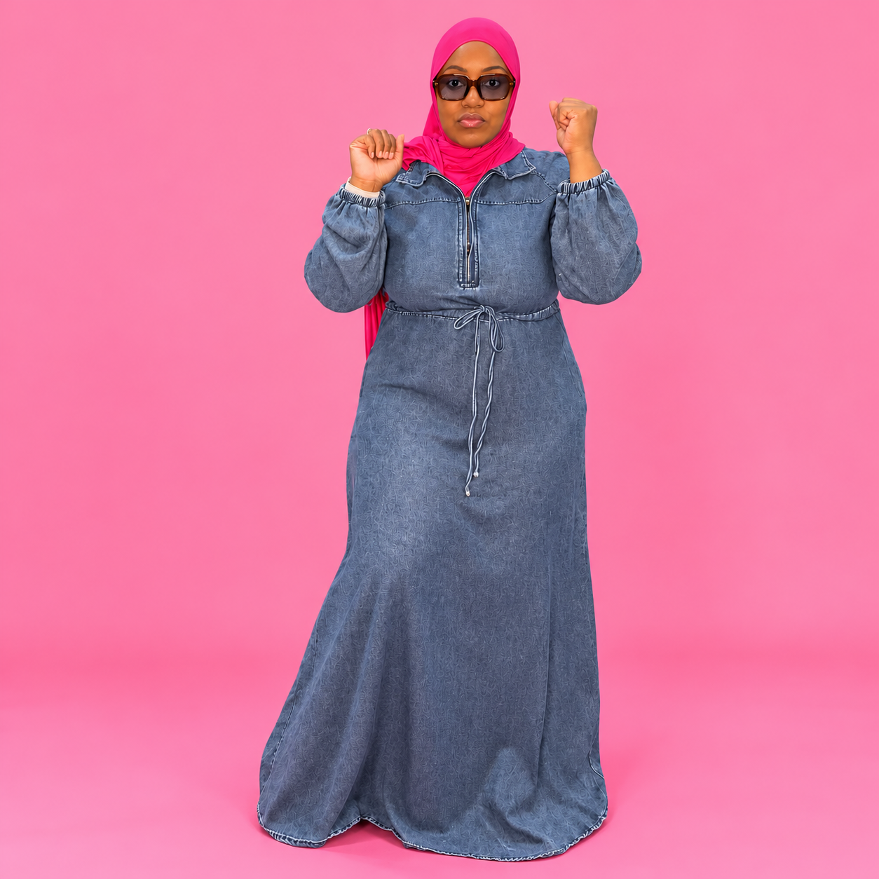 Denim Abaya