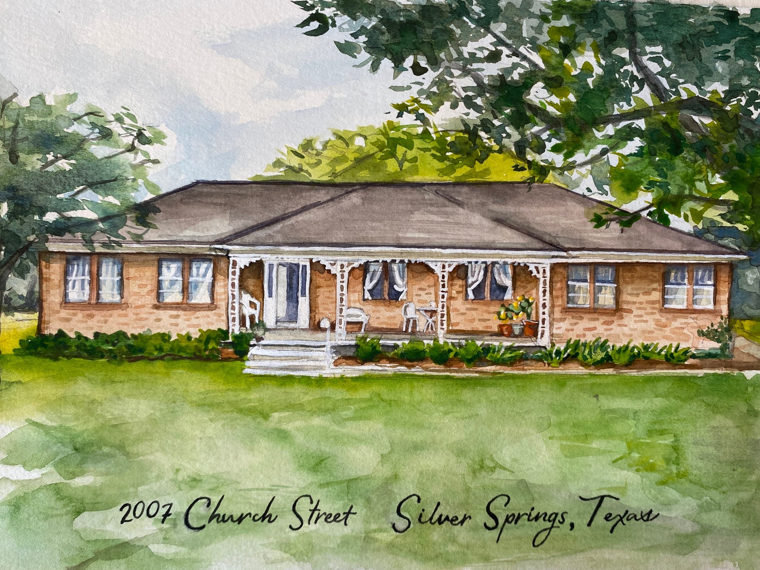 Silver Springs. 8"x10". Watercolor. 2021. 