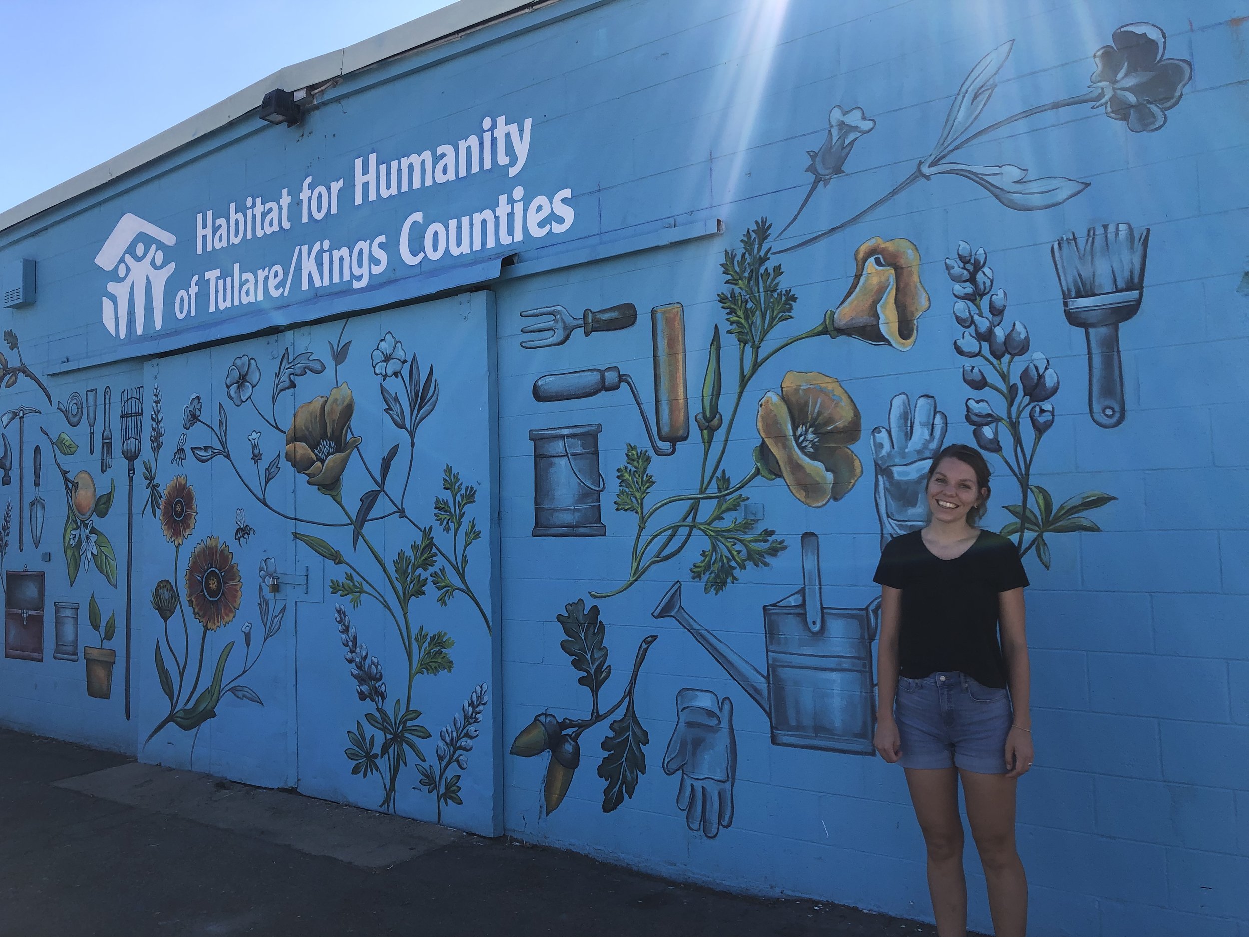  Mural at Habitat for Humanity of Tulare/Kings Counties Visalia, CA. 2022 