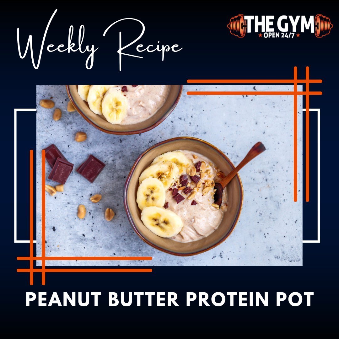 🥜 PEANUT BUTTER PROTEIN POT 🥜⁠
⁠
Serves: 4⁠
Prep: 5 mins⁠
Cook: 0 mins⁠
⁠
What you need:⁠
⁠
🔹 180g Greek yoghurt⁠
🔹 80g smooth peanut butter⁠
🔹 1 tbsp. honey⁠
⁠
For the topping:⁠
1 banana, sliced⁠
2 tbsp. chocolate chips⁠
2 tbsp. peanut butter⁠
