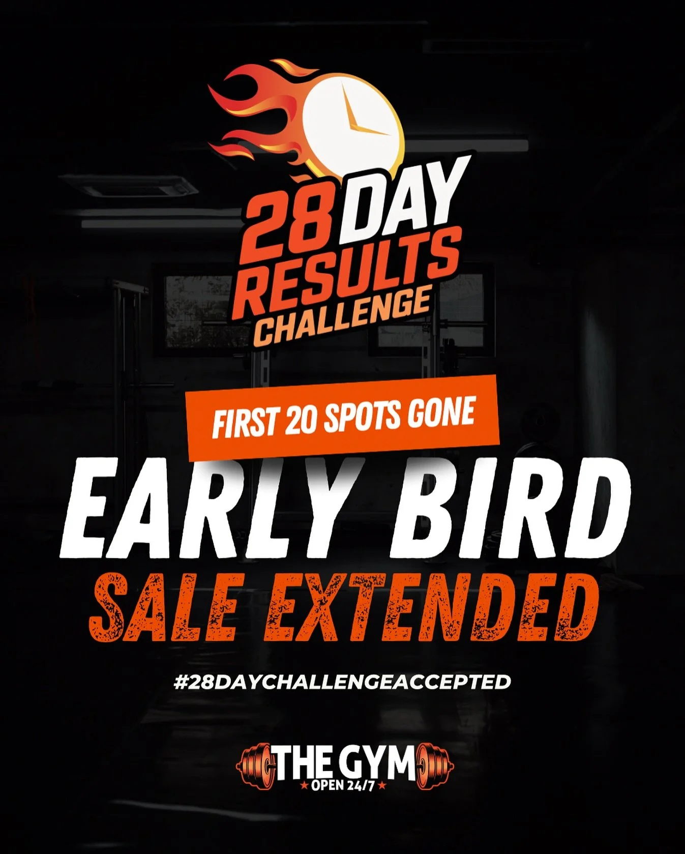 🚨 THE FIRST 20 SPOTS ARE GONE! 🚨

You guys did not mess around - our early bird Challenge Packs were snapped up in record time, and the energy in this crew is already 🔥🔥🔥

BUT if you haven&rsquo;t made your move yet&hellip; good news👇

🎯 We&rs