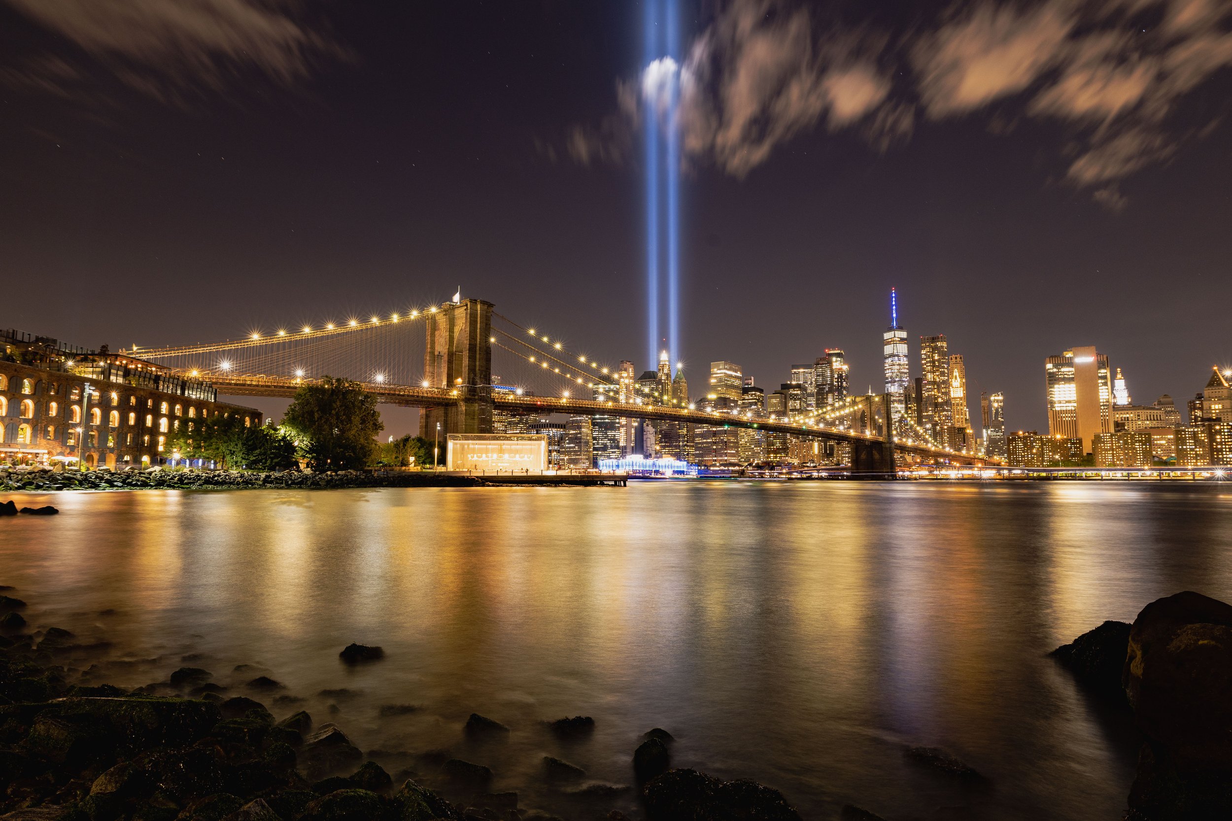2020 NYC Skyline (on 9/11) from Brooklyn Bridge Park