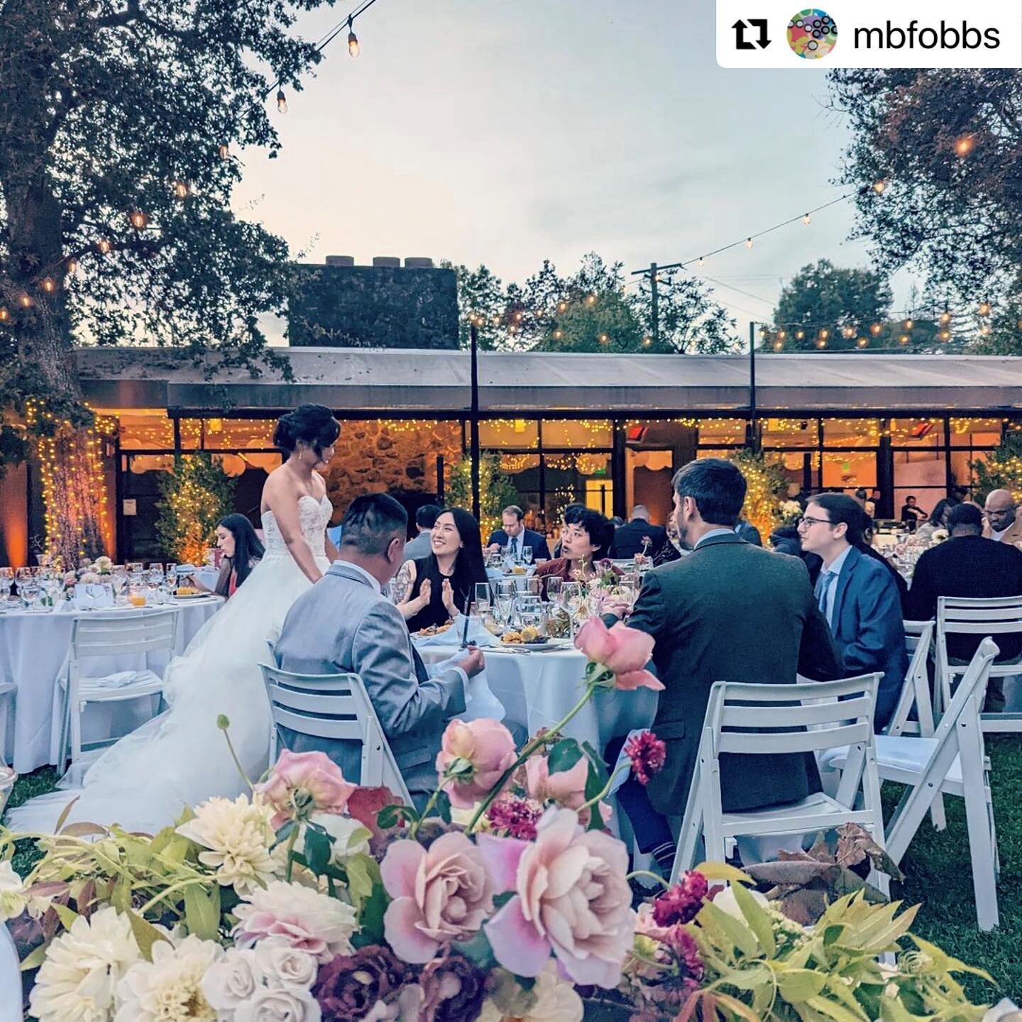 When our groom reveals his romantic side and refers to his wife as &ldquo;my beautiful bride&rdquo; (read below!) 🥰

#Repost @mbfobbs with @use.repost
・・・
My beautiful bride greeting some of our lovely friends @grace_is_always_greener 

#awwww &hear