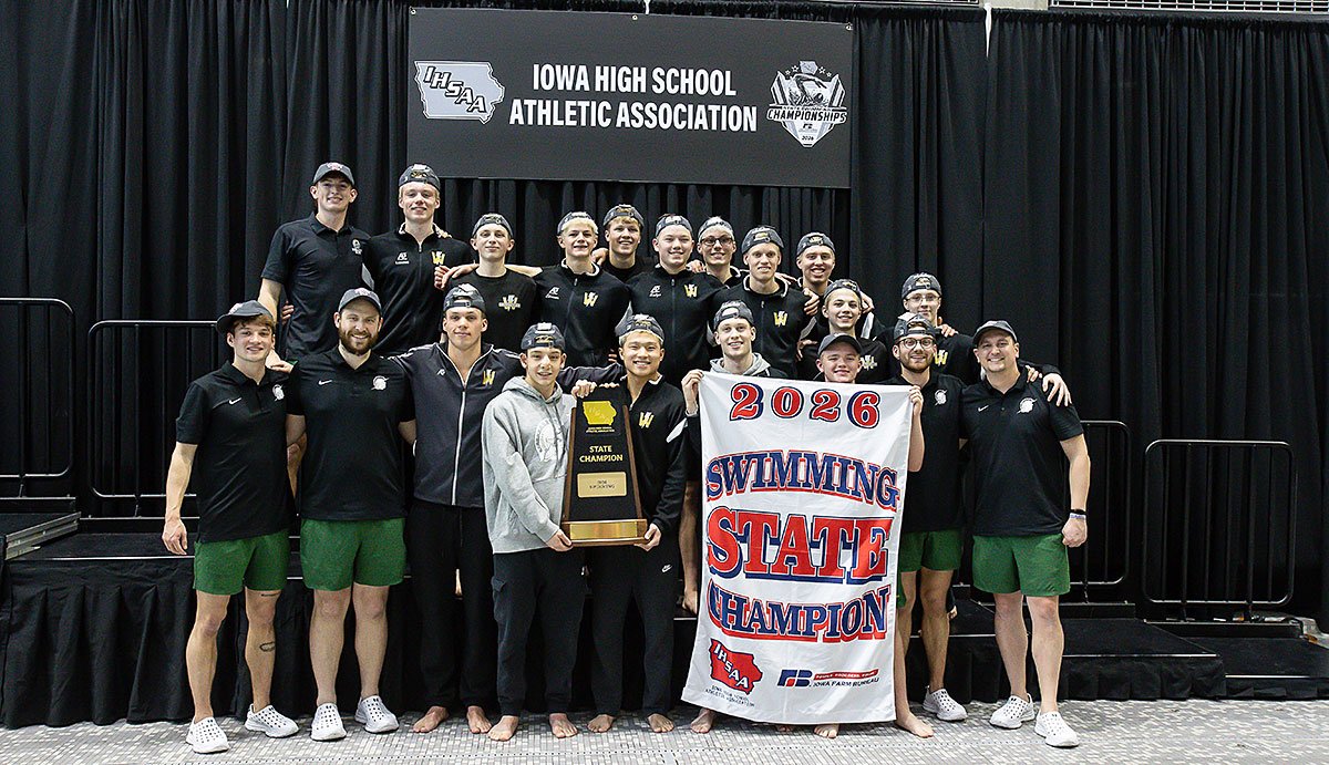 2026 Boys State Swimming Champions - Iowa City West