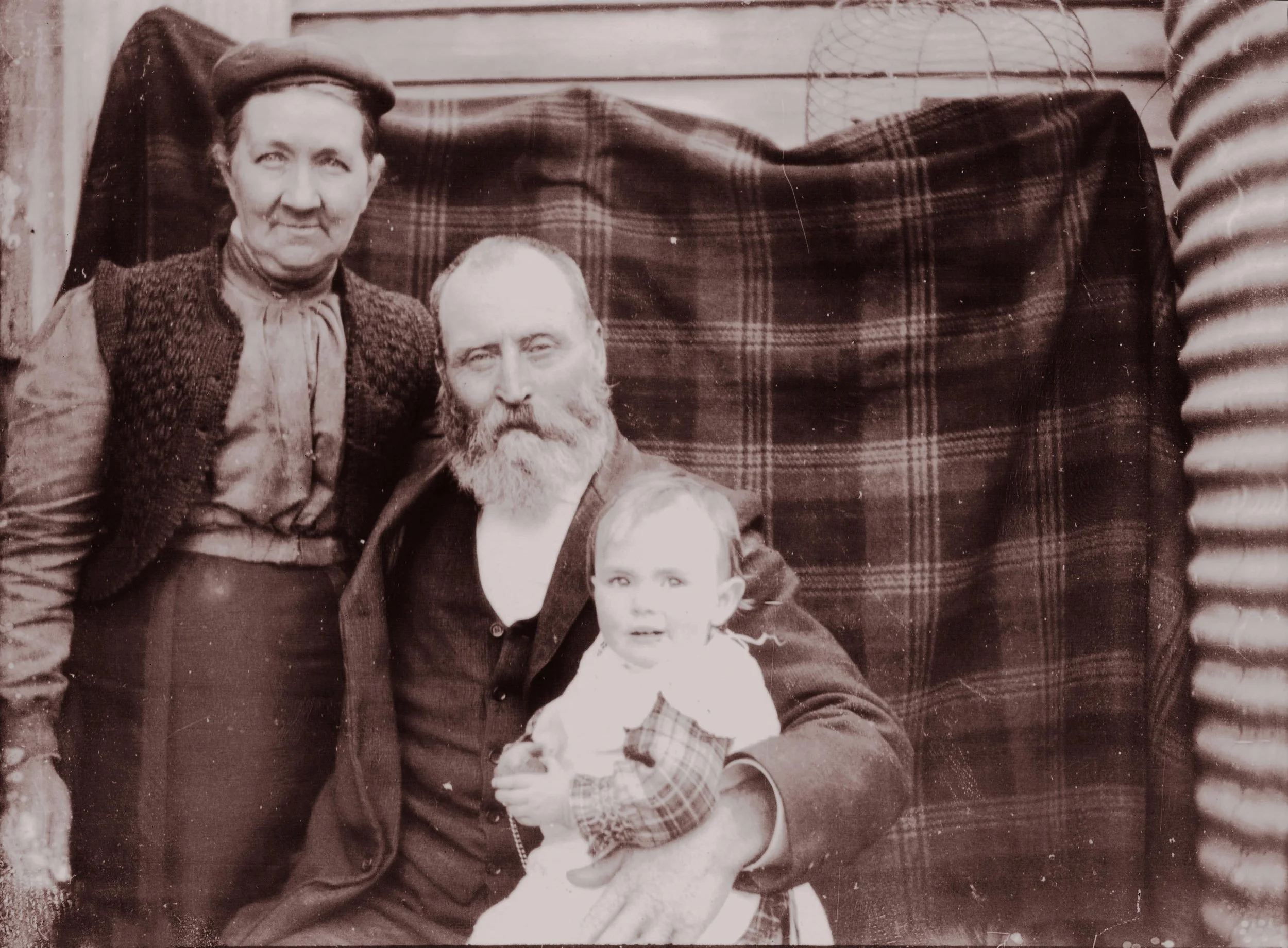 Mary Jane Clarke Wall and William with granddaughter