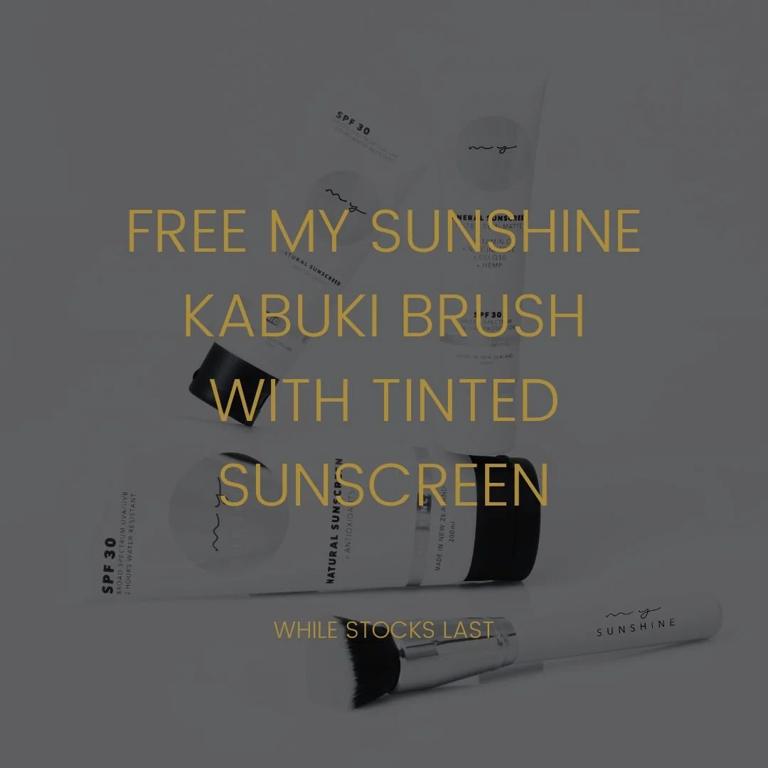 FREE kabuki brush with My Sunshine tinted sunscreen! 

We have limited stock available, this is only while stocks last so RUN, DON'T WALK!

You can purchase at the clinic (we have testers available in reception) and online vi our website, www.skinhub