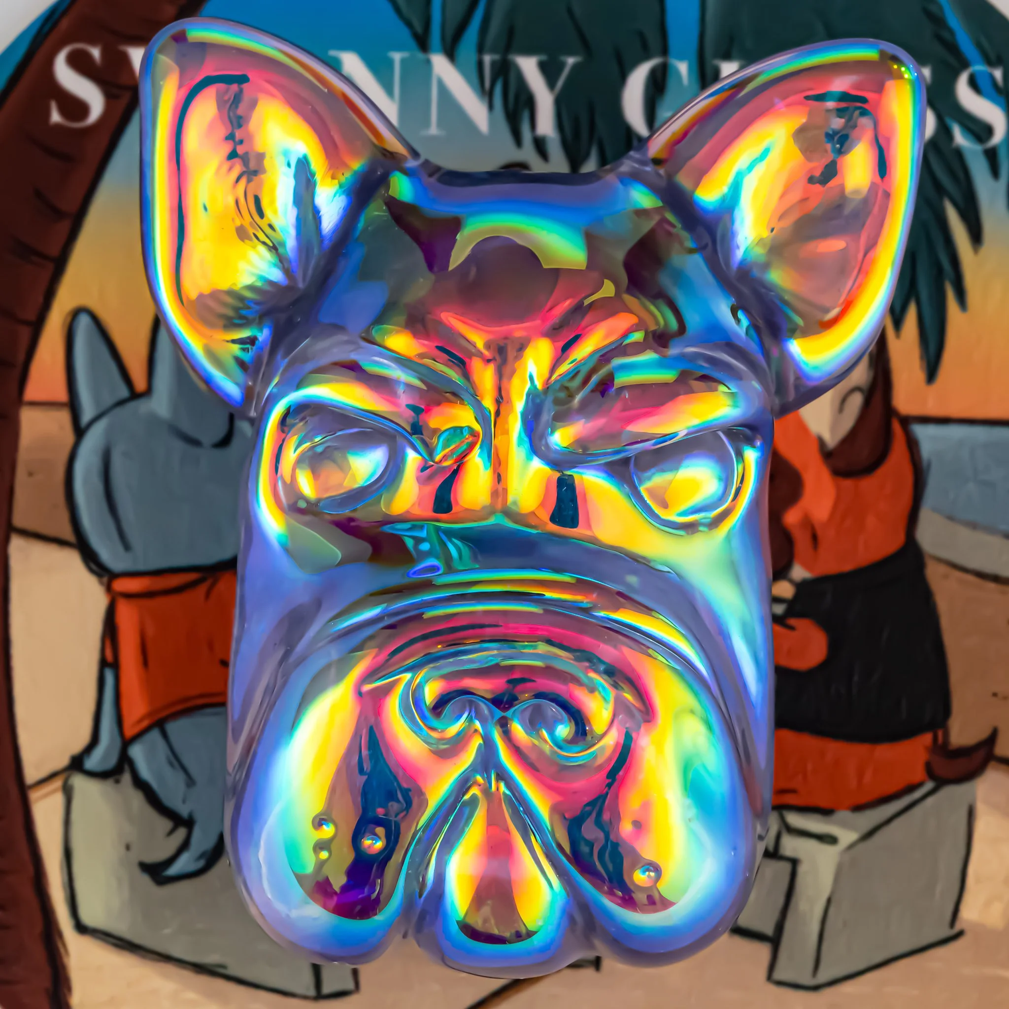 Dichro Frenchy Head Pendant (Ears Up)