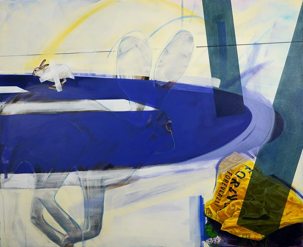 Artificial Turf, acrylic on canvas, 26"x32"