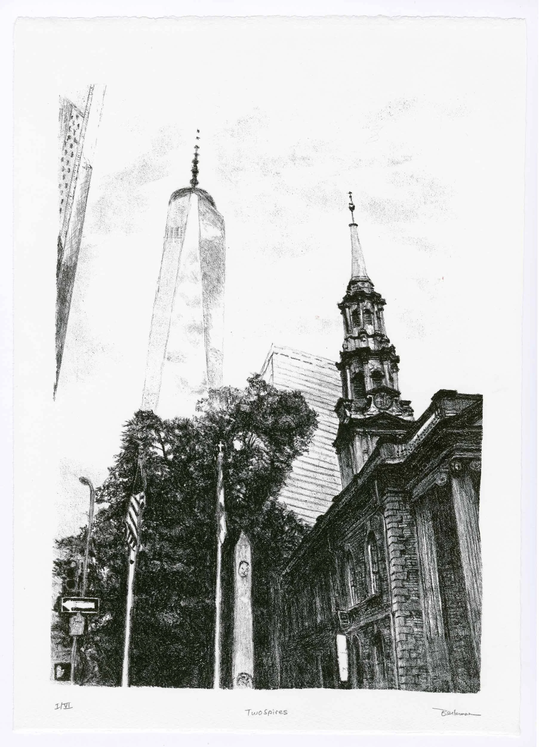 Two Spires, Edition of 12 (4 remaining)