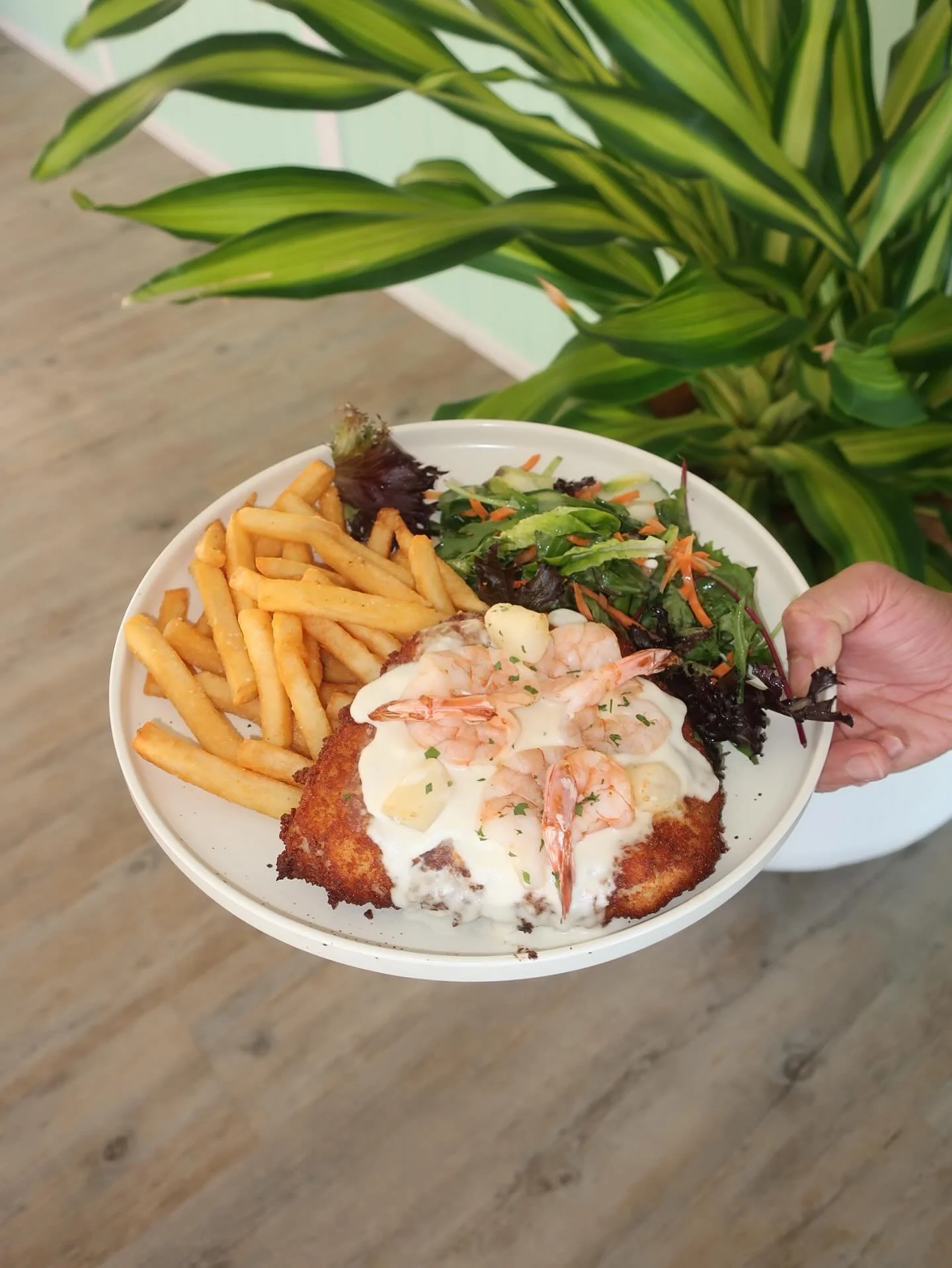 You&rsquo;re favourite parmi is back this week 🫦

Seafood parmi + unlimited chips 
$35