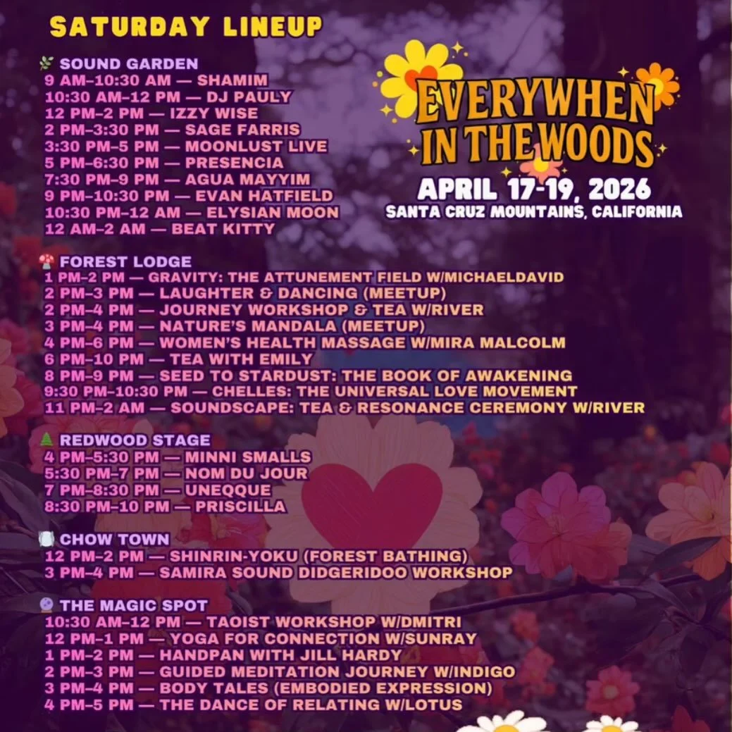 We are BEYOND thrilled to be on the lineup this weekend for @everywhen_project, alongside some truly incredible artists 🚀 Please join us in the magical trees, under the stars in Santa Cruz Mountains this Saturday! Ticket link in bio.