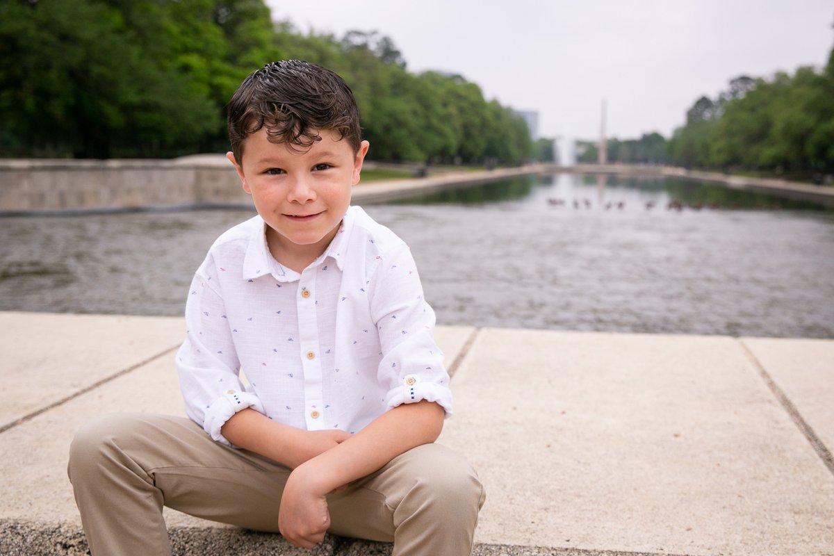 kid near water