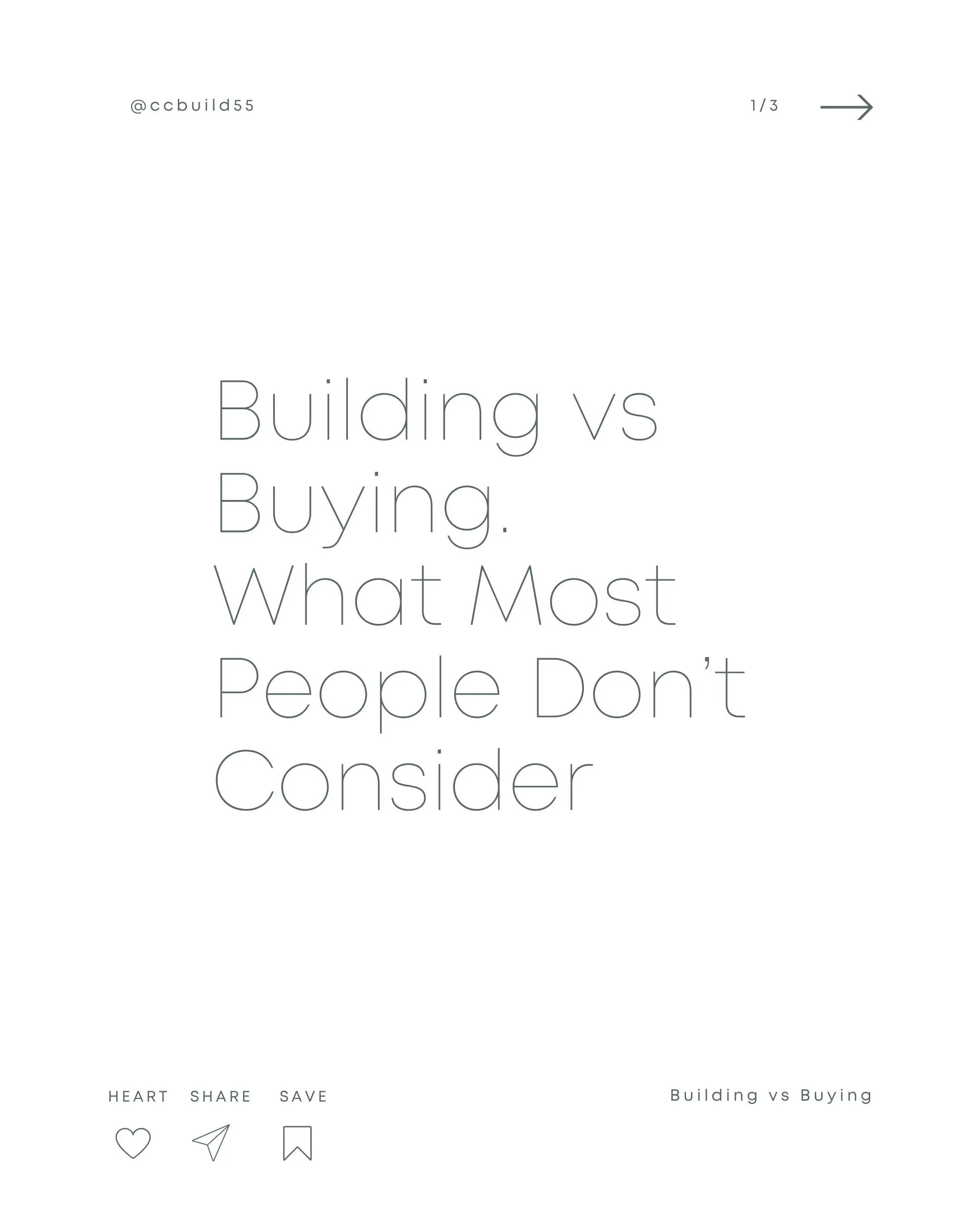 Building vs Buying 🤷‍♀️ 