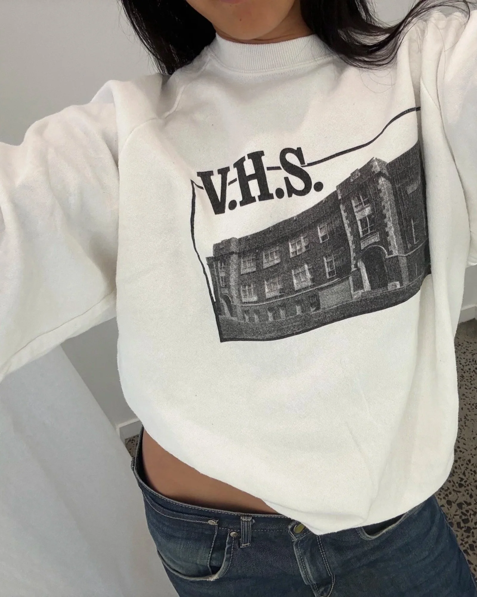 vintage-vhs-school-white-sweatshirt-front-detail.jpg