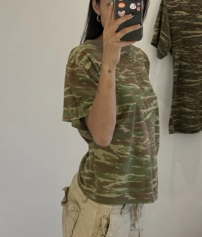 vintage camo tee