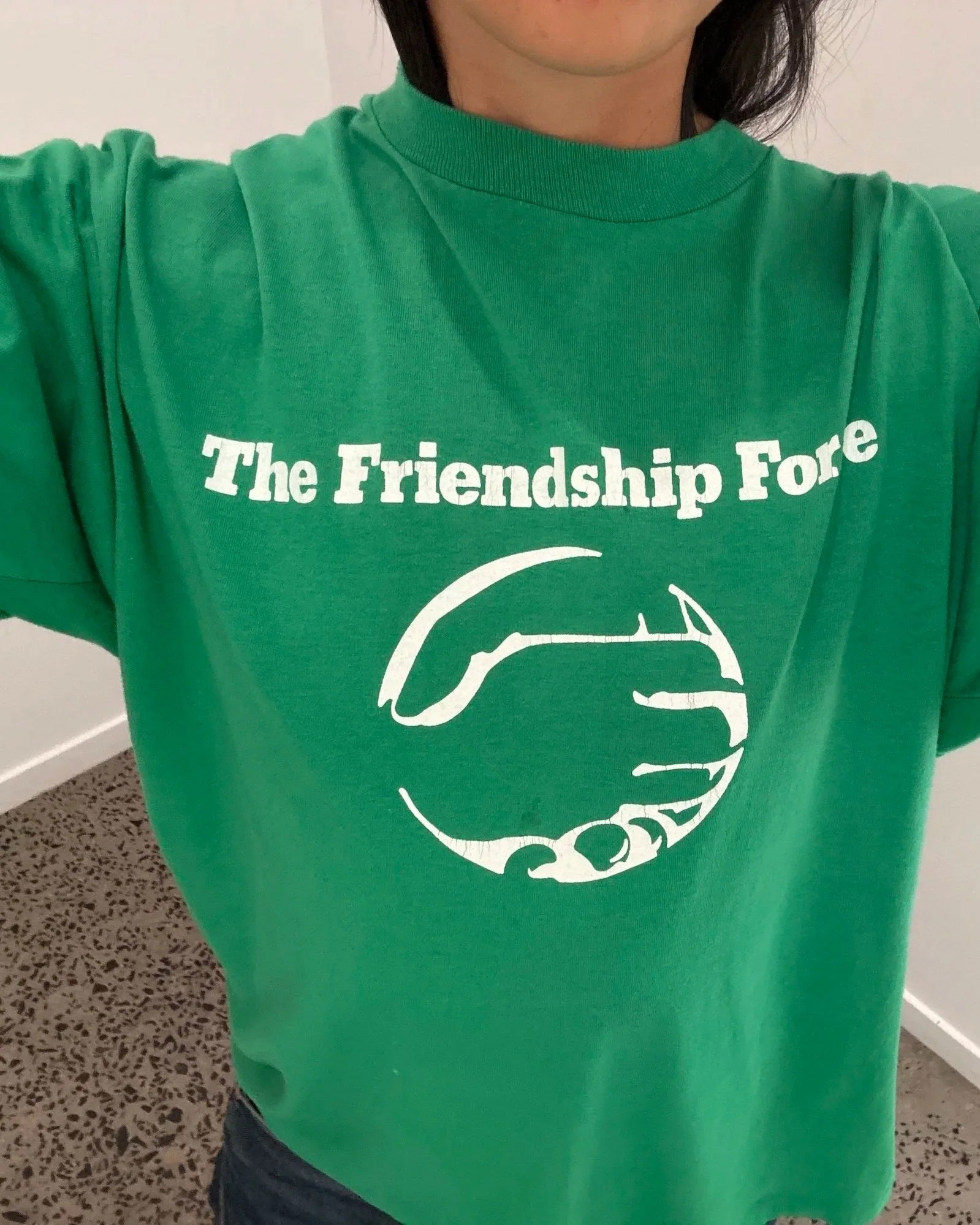 vintage-friendship-force-green-tshirt-front-detail.jpg