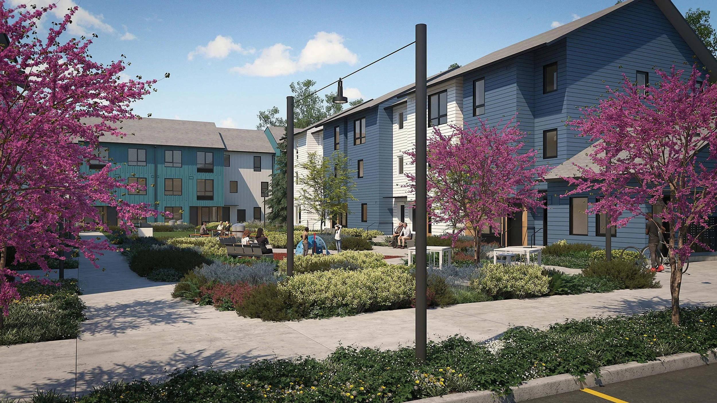 Nueva Esperanza MultiFamily Affordable Housing Architecture in