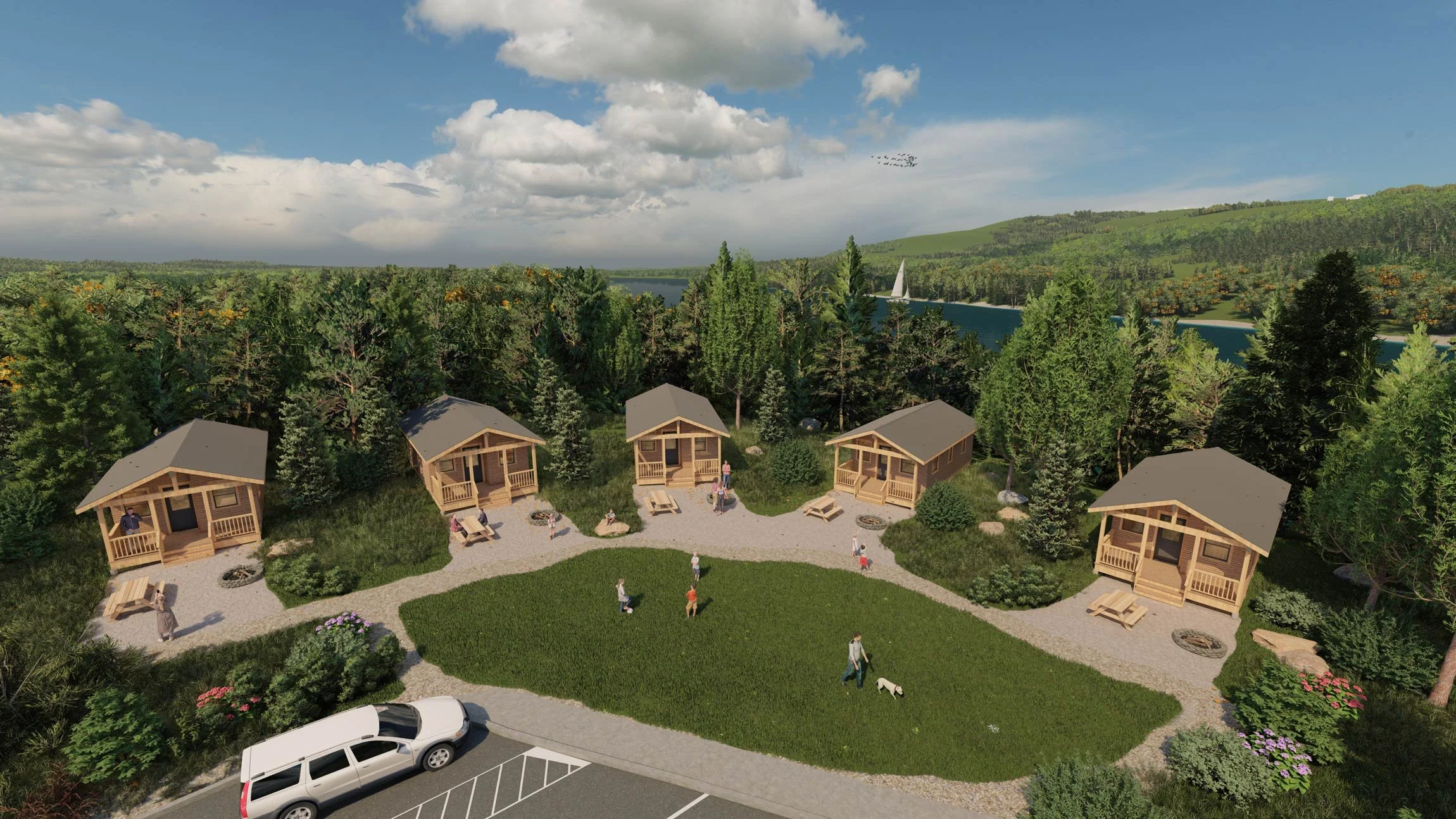 Oregon State Parks and Recreation District Cabins and Restrooms