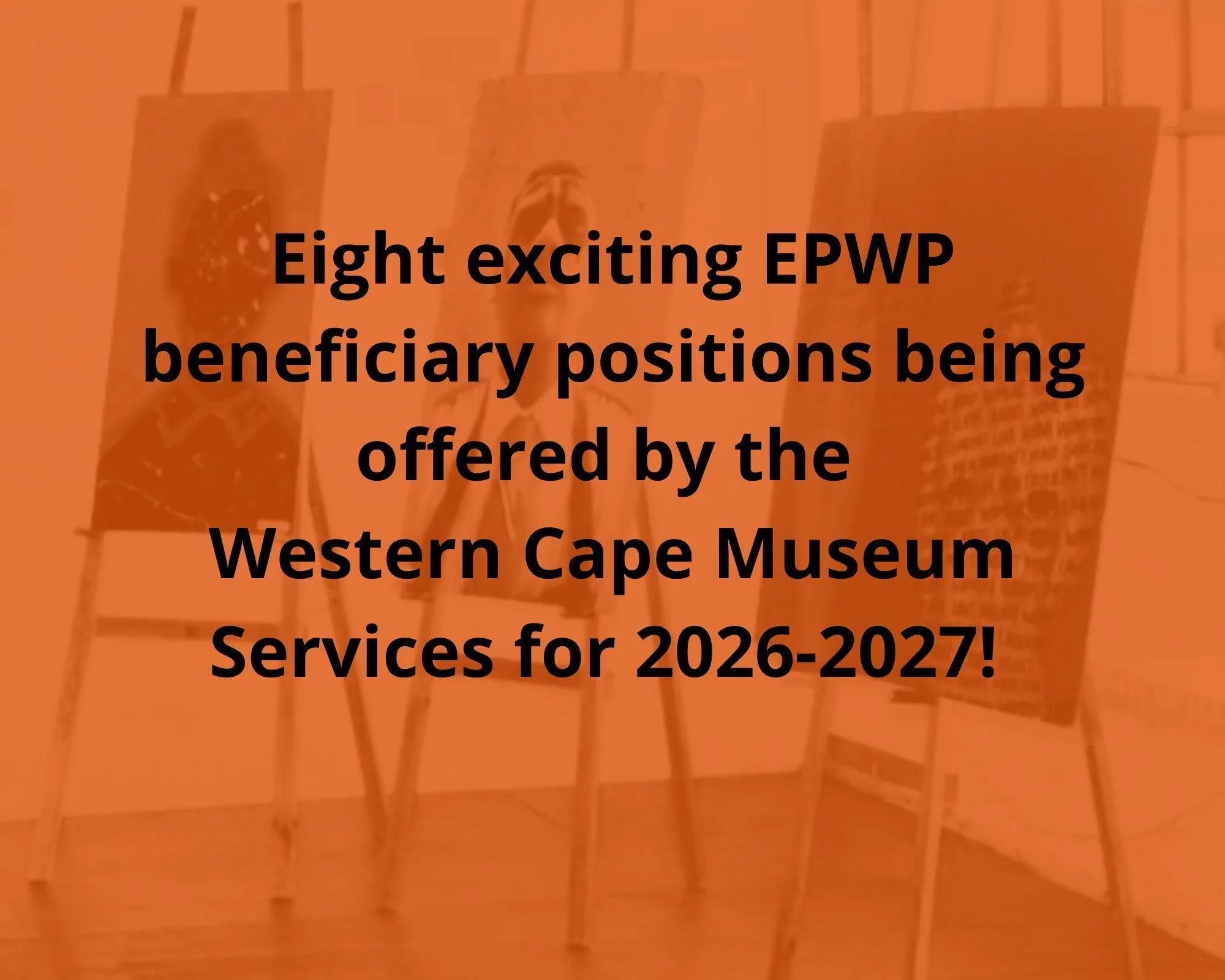 The Western Cape Museum Services is inviting applications for the following Expanded Public Works Programme (EPWP) beneficiary positions:
- Administration: 2 positions
- Governance (Research and Information Management Support): 1 position
- Education