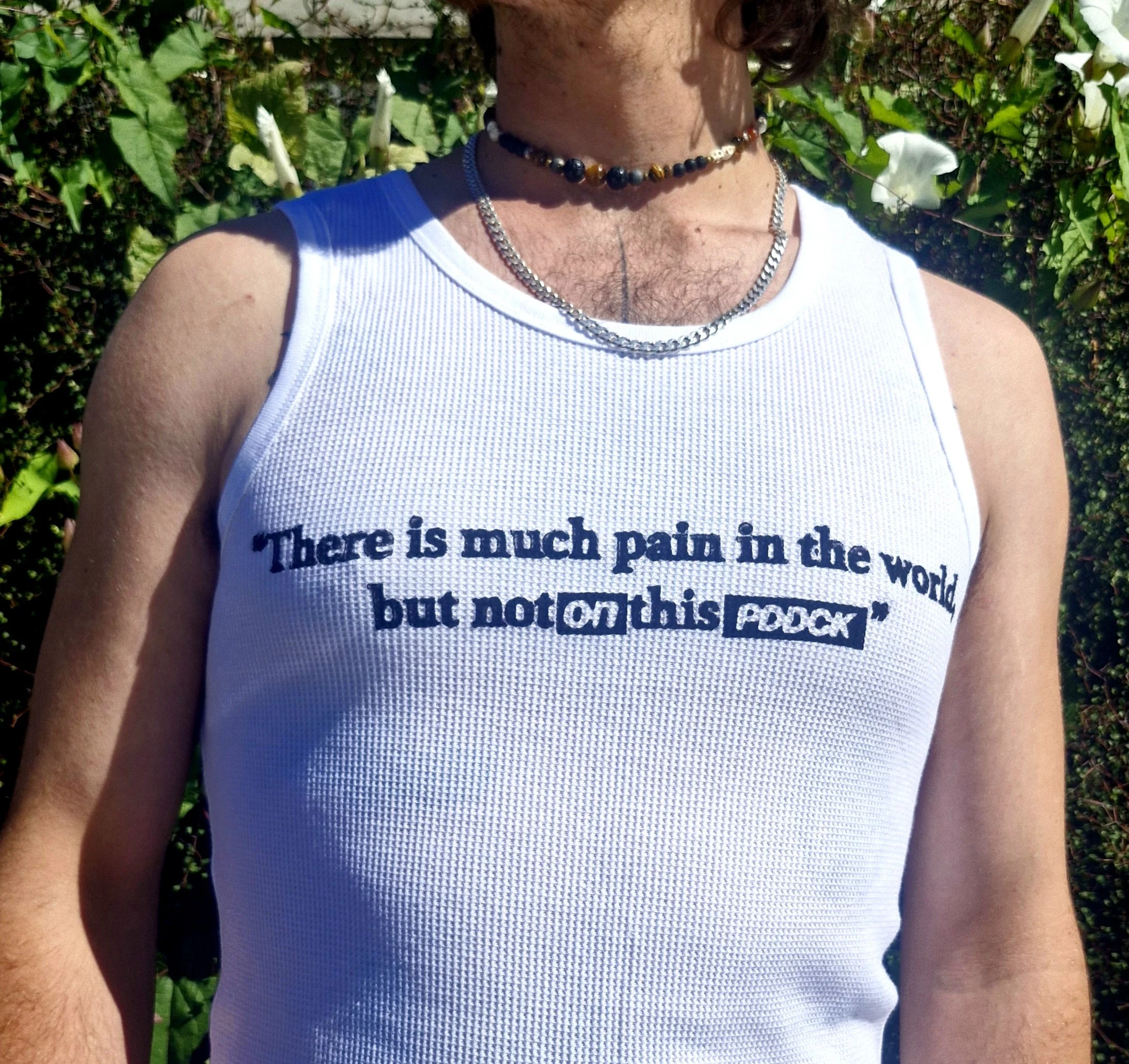 PDDCK x BALLAD woodblock tank (front) 2026