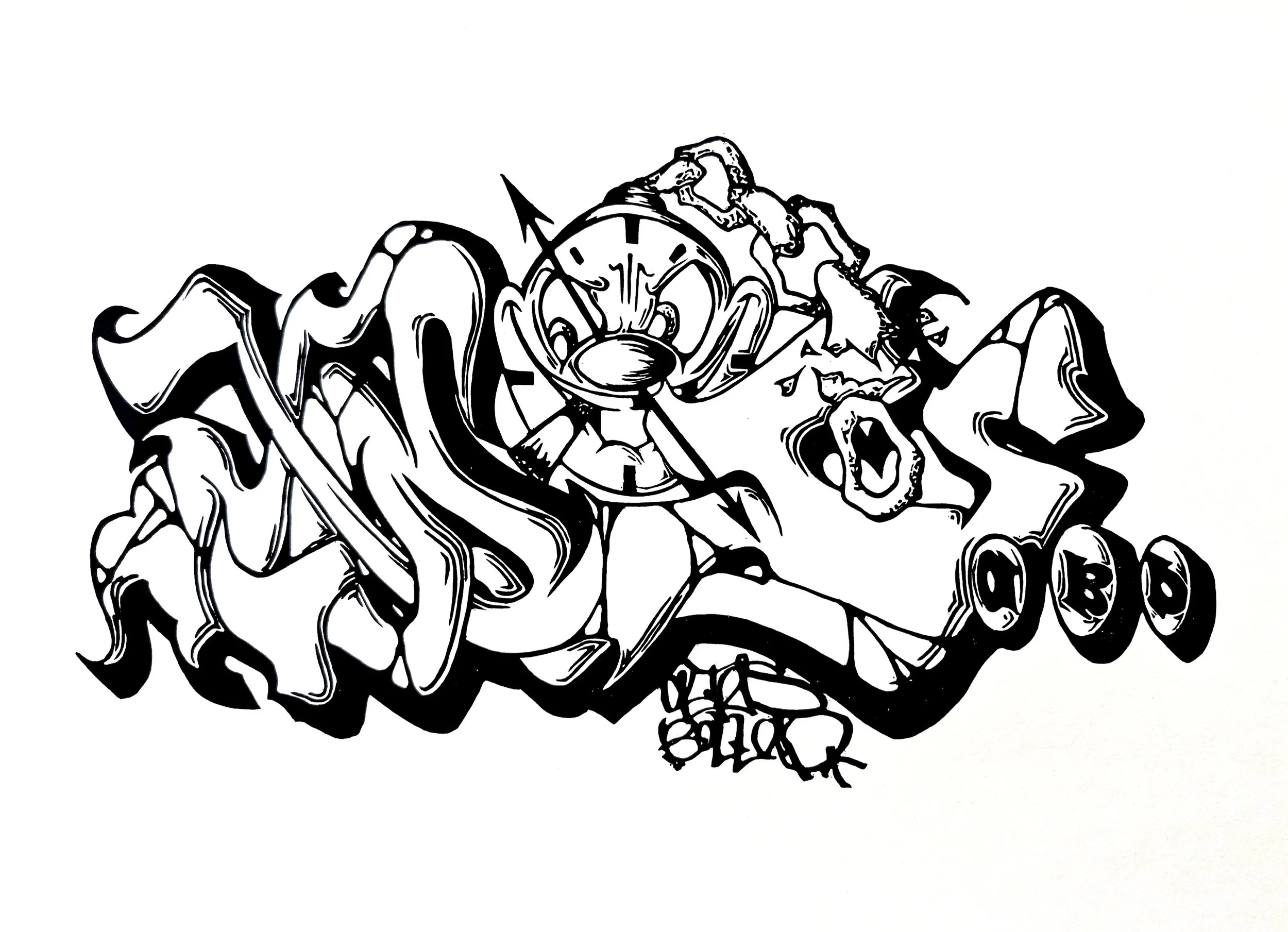 Alias x Ballad collab. Woodblock. 2025.