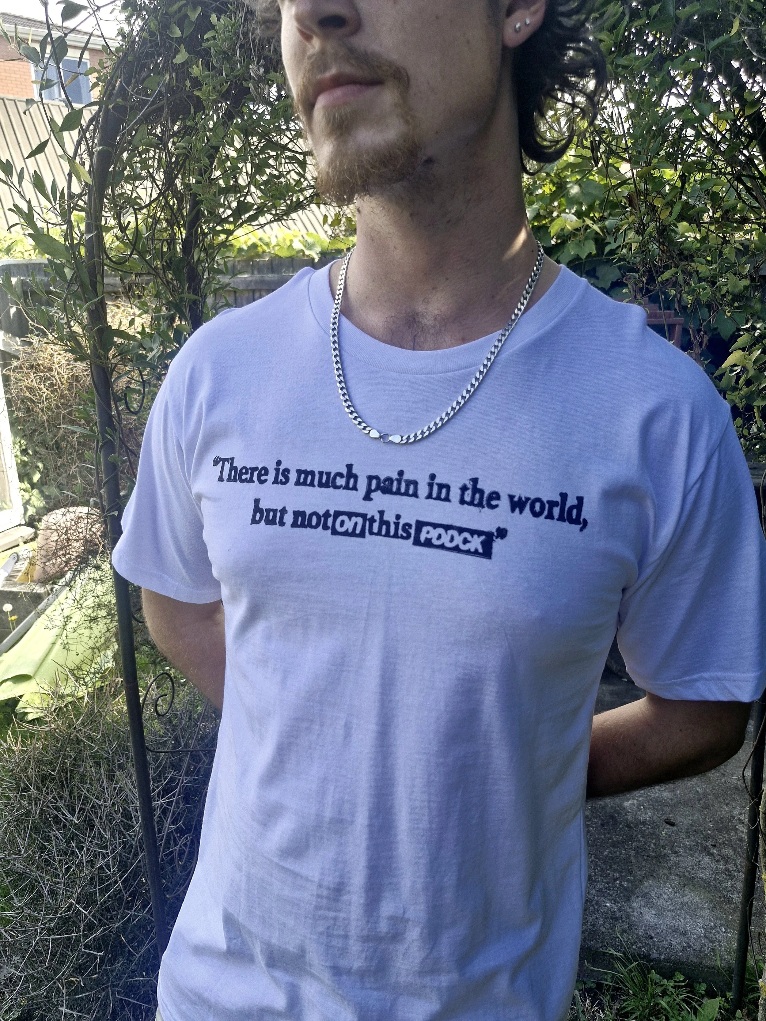 PDDCK x BALLAD woodblock tee (front) 2026
