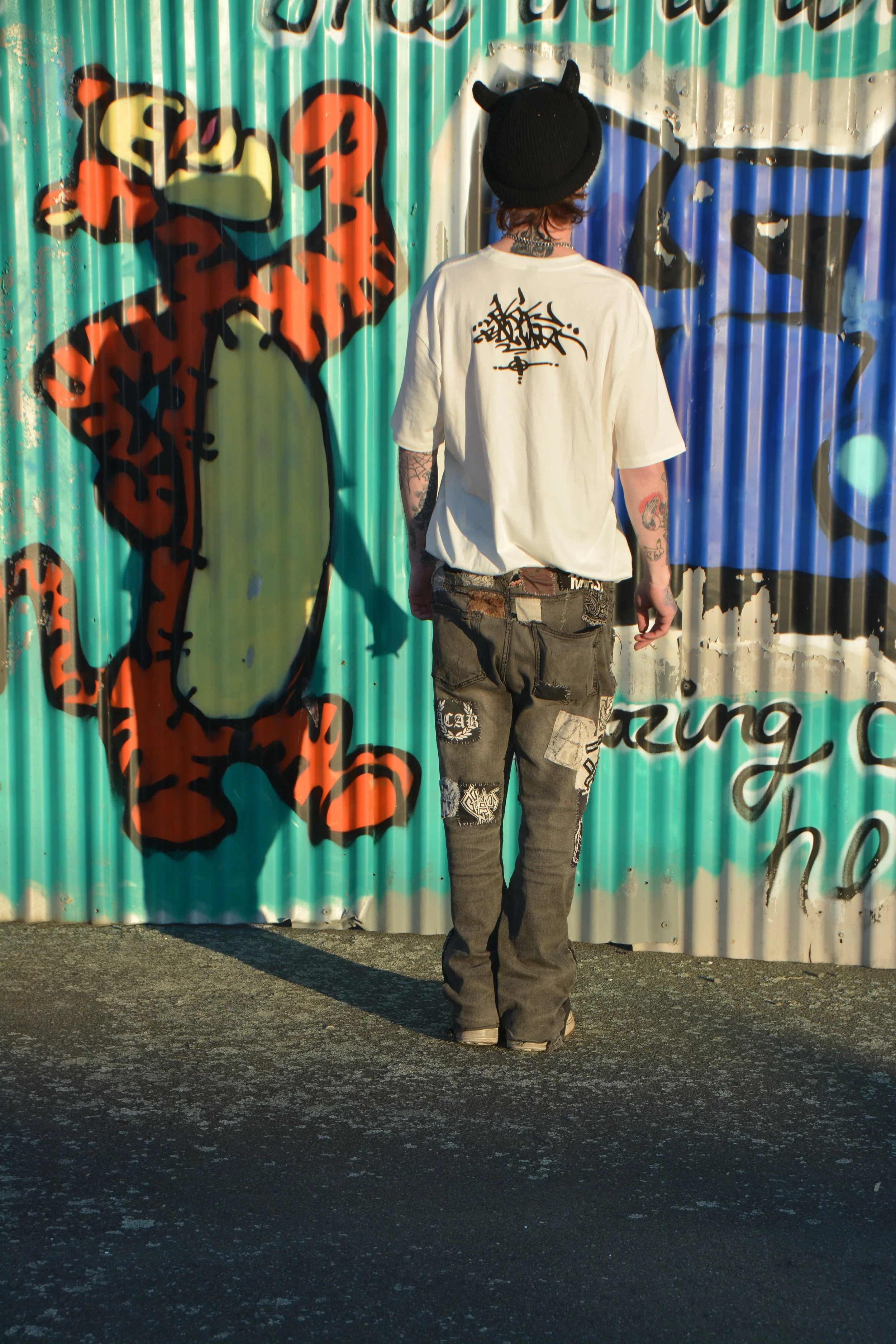 Ballad x Ekoe woodblock collab tee (rear)