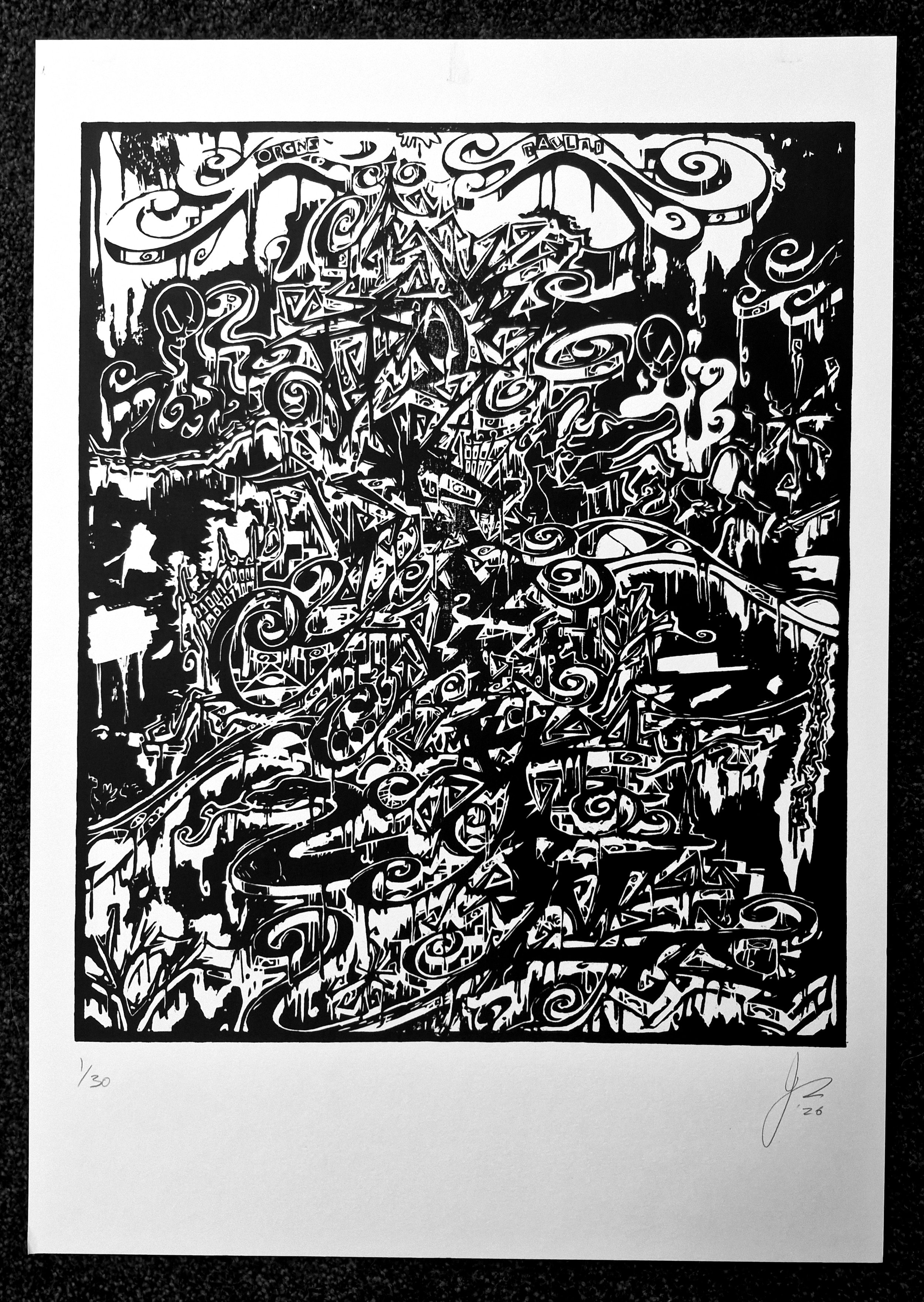 Ballad x Orgns collab #2. Woodblock. 2026