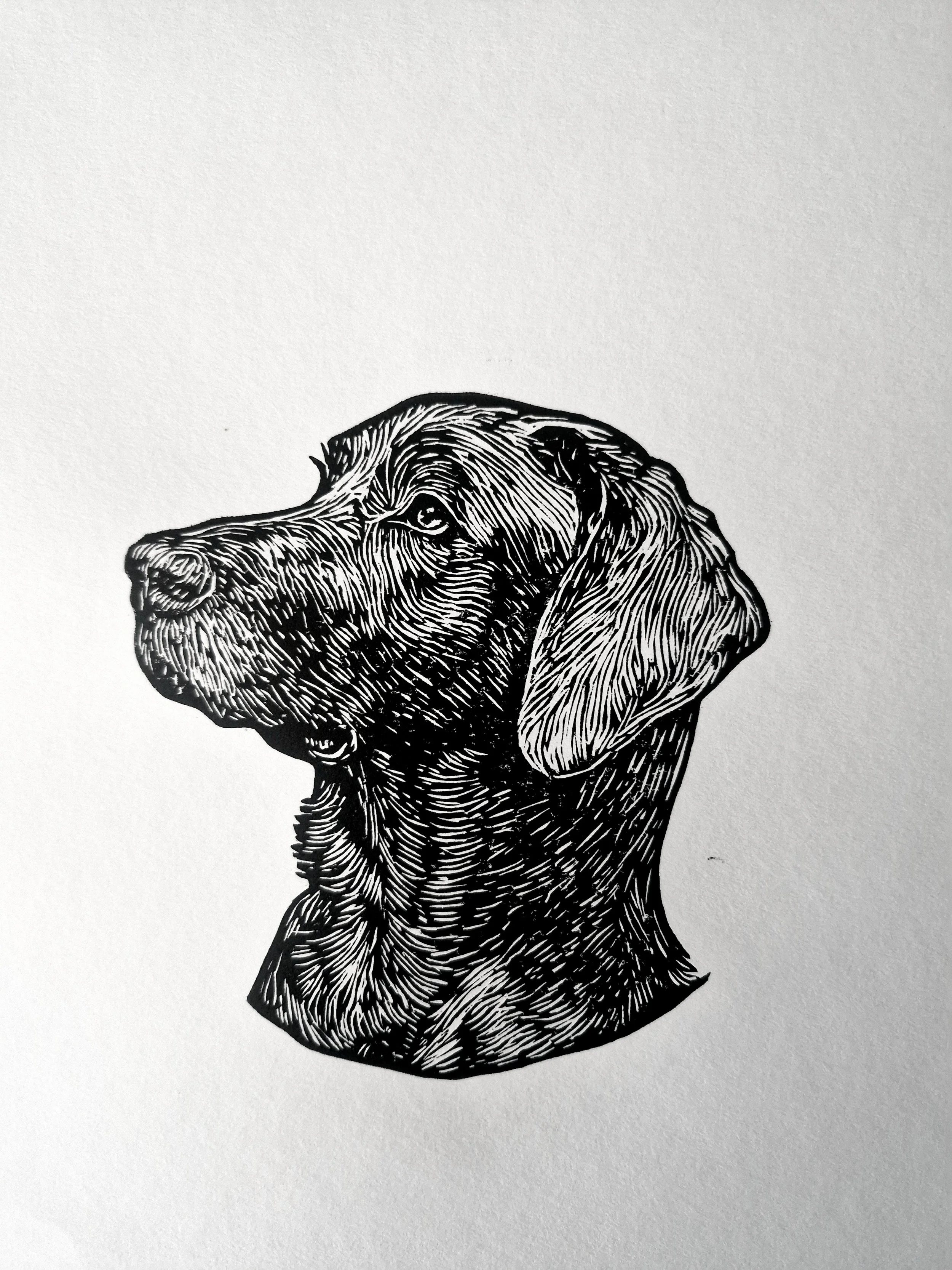 Commission for K.B Construction. Woodblock. 2025.