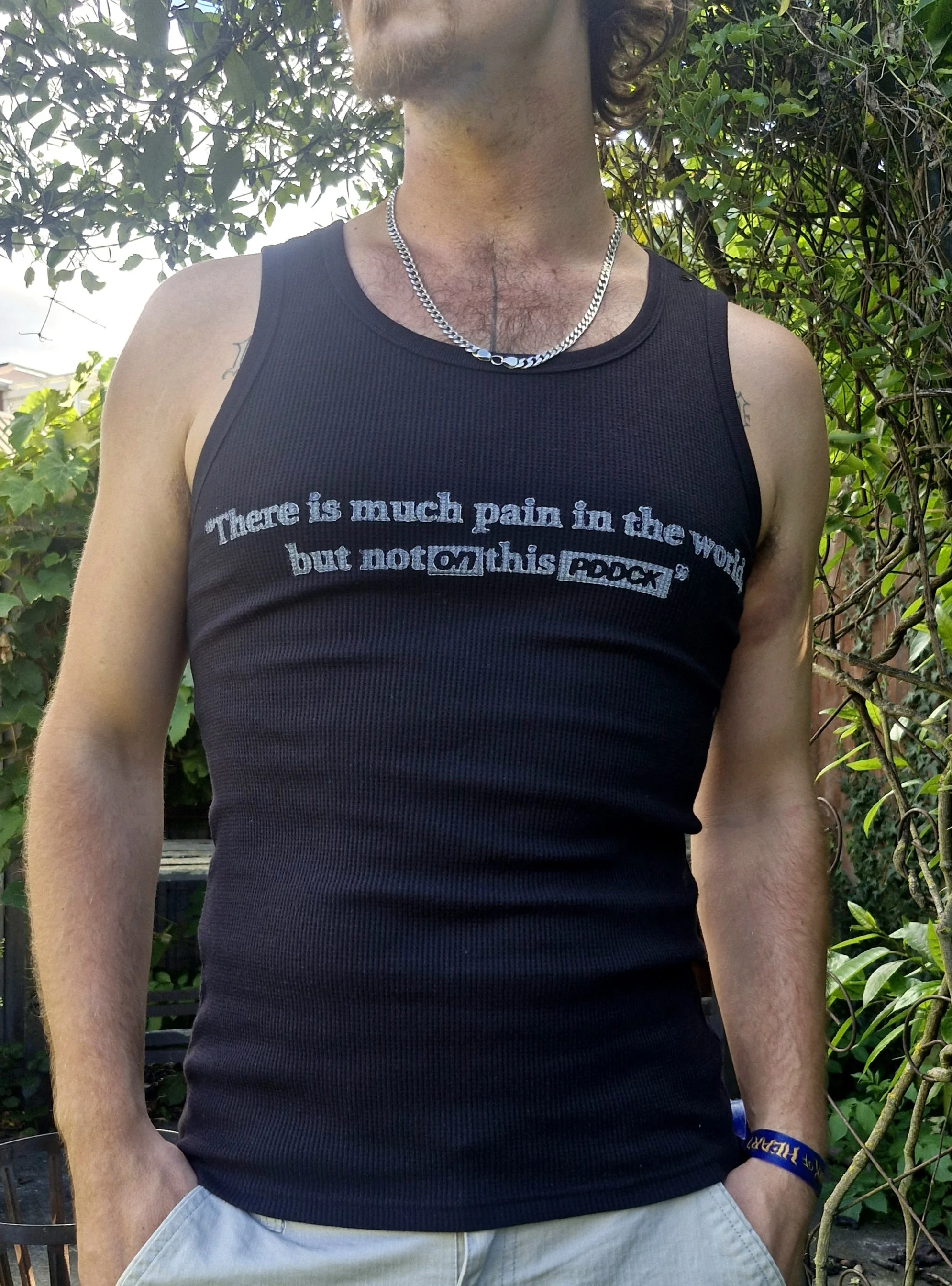 PDDCK x BALLAD woodblock tank (front) 2026