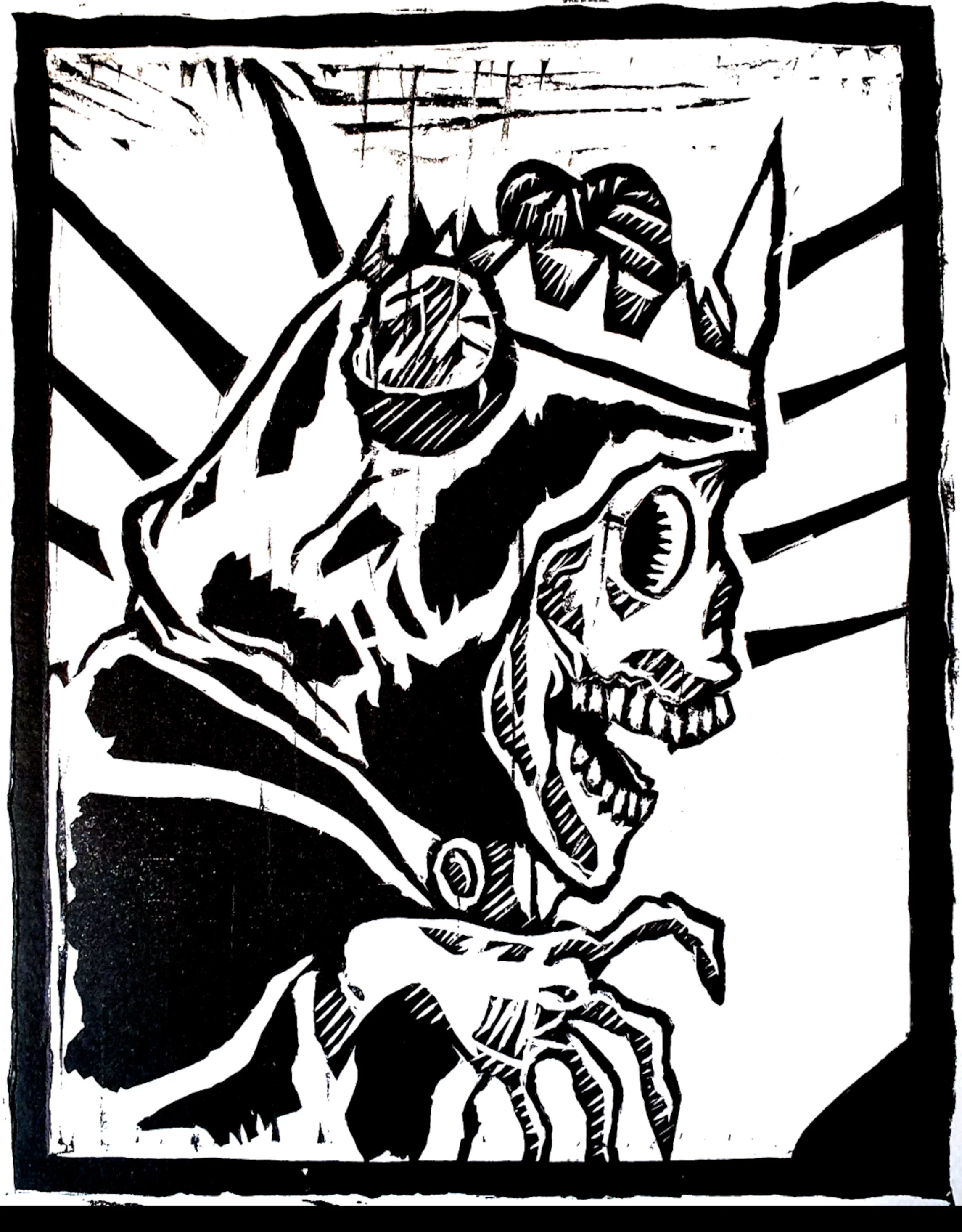 Macabre [woodcut]. 2015. Edition of 10. $100.