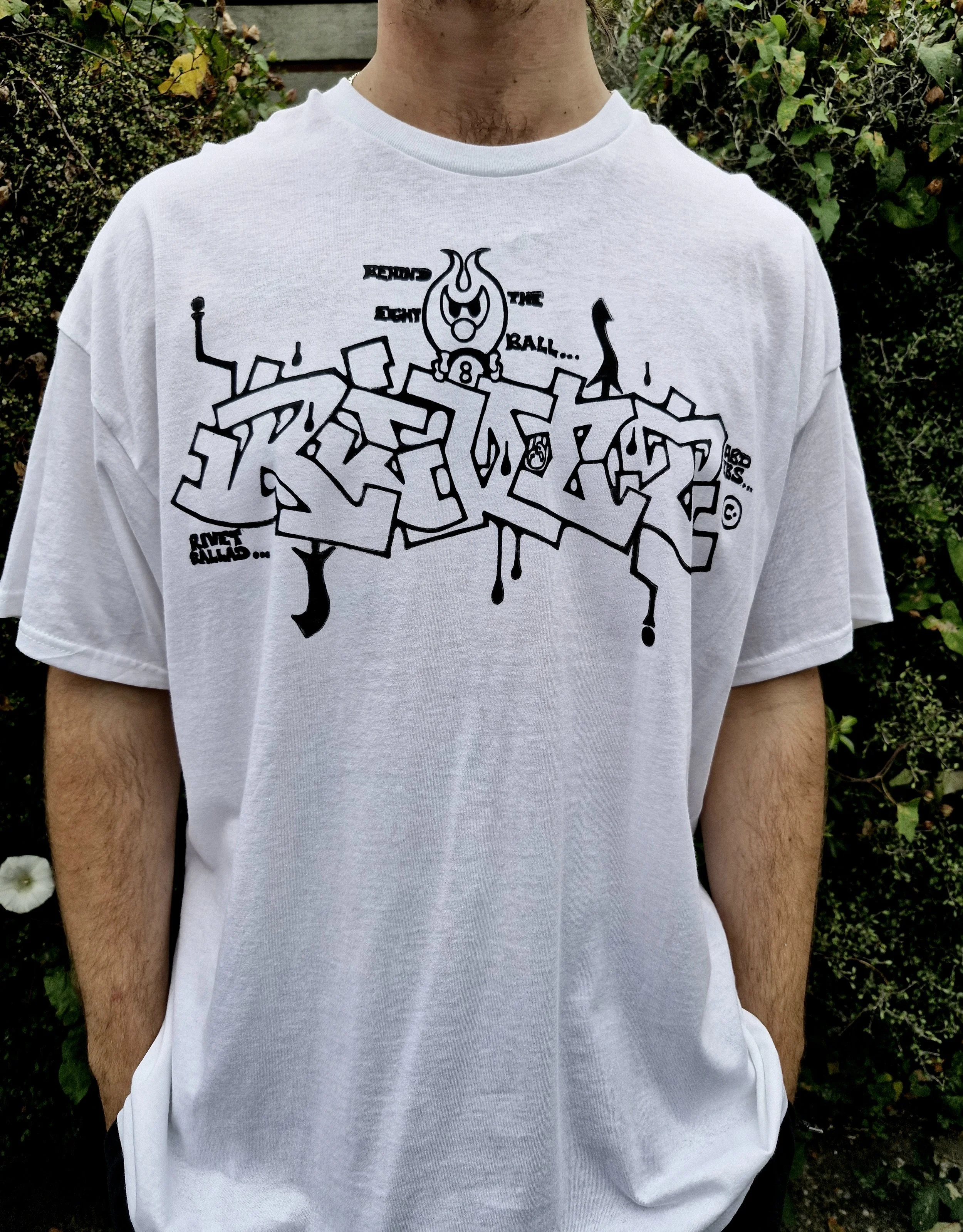 Ballad x Rivet woodblock tee. 2026