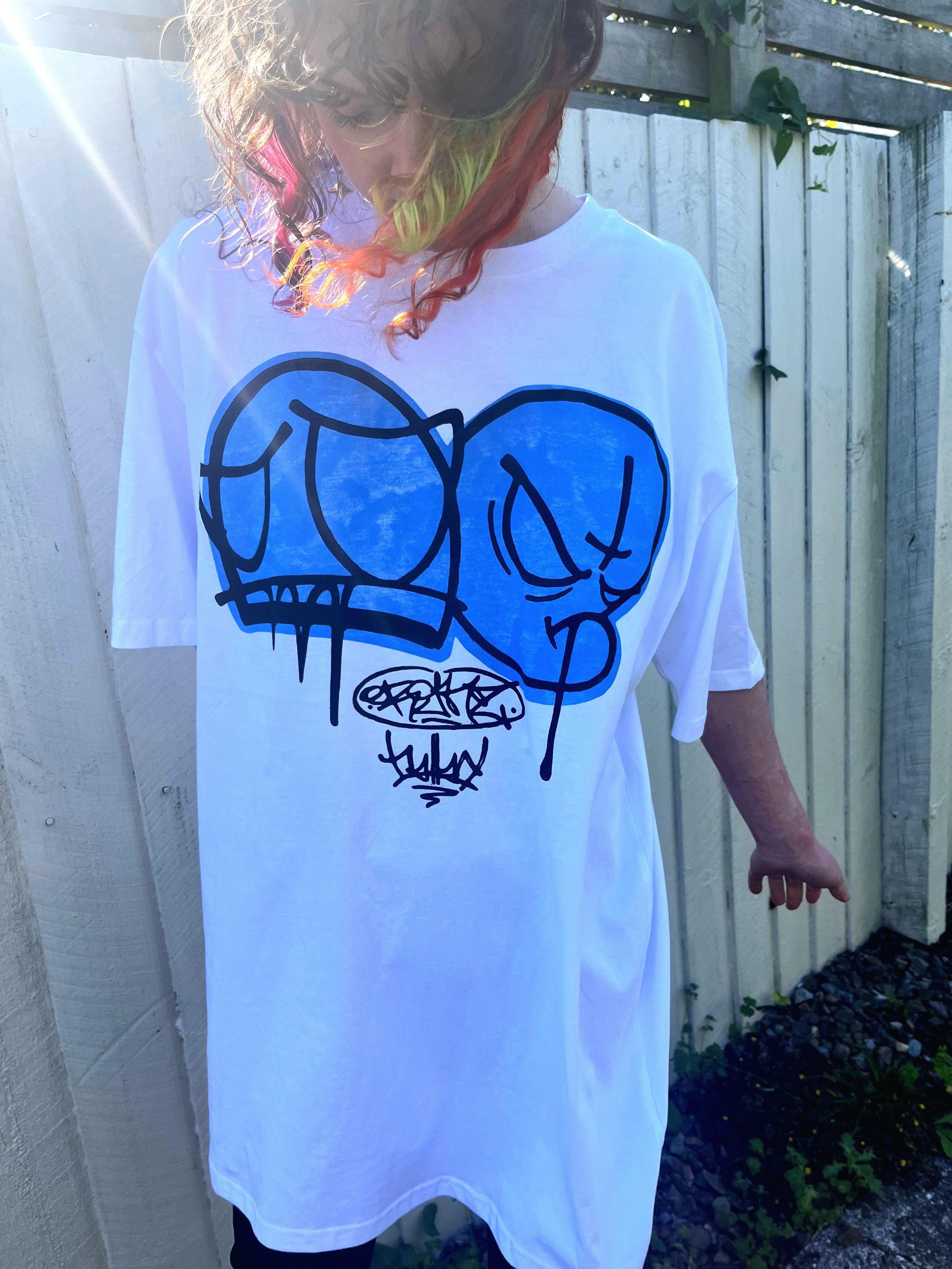 Ballad x Orgns woodcut collab tee 2025.