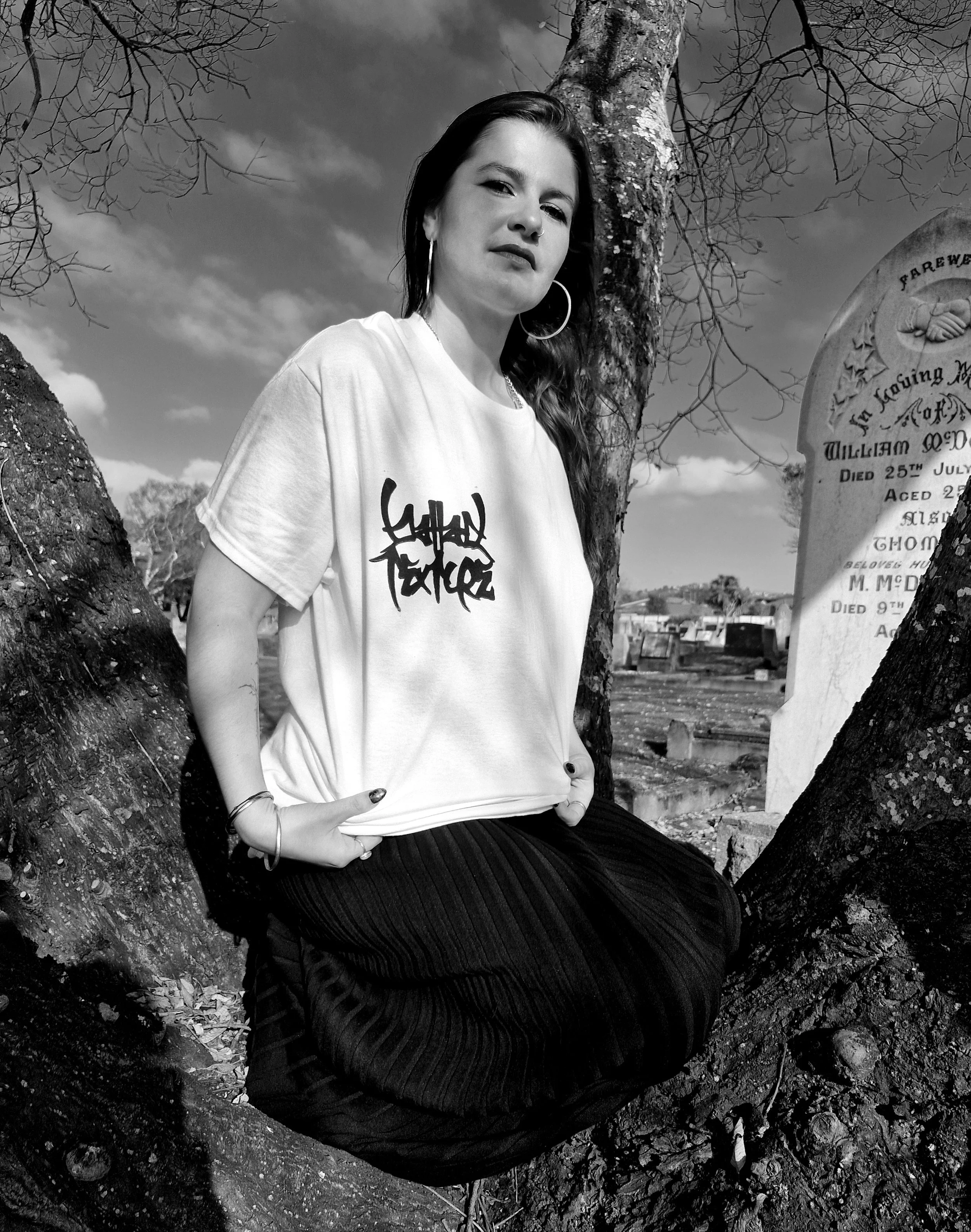 Ballad x Texture woodblock collab tee