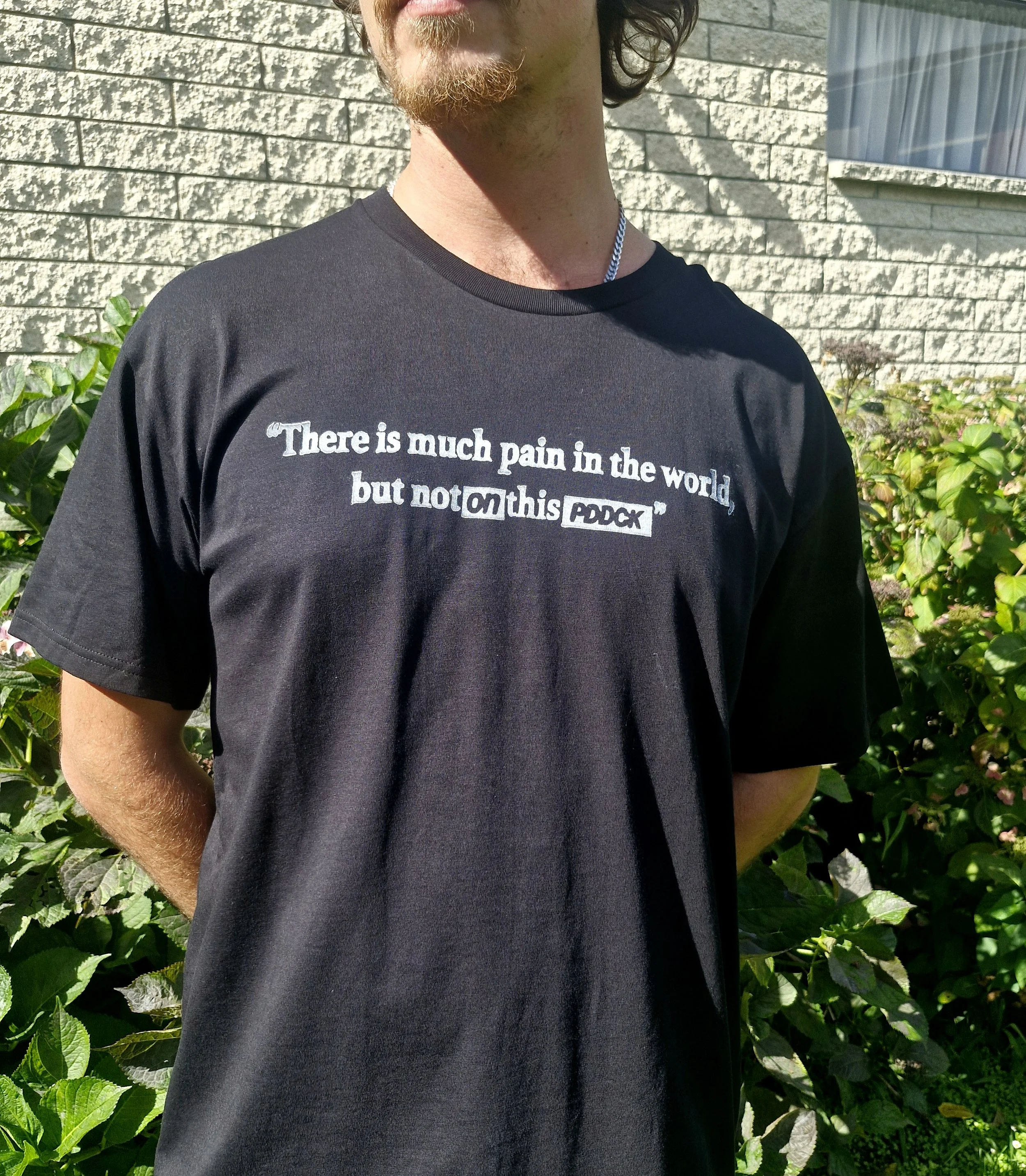 PDDCK x BALLAD woodblock tee (front) 2026