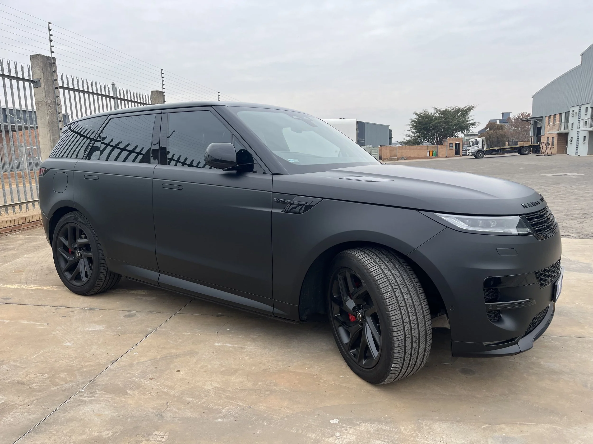 Matt black Range Rover
