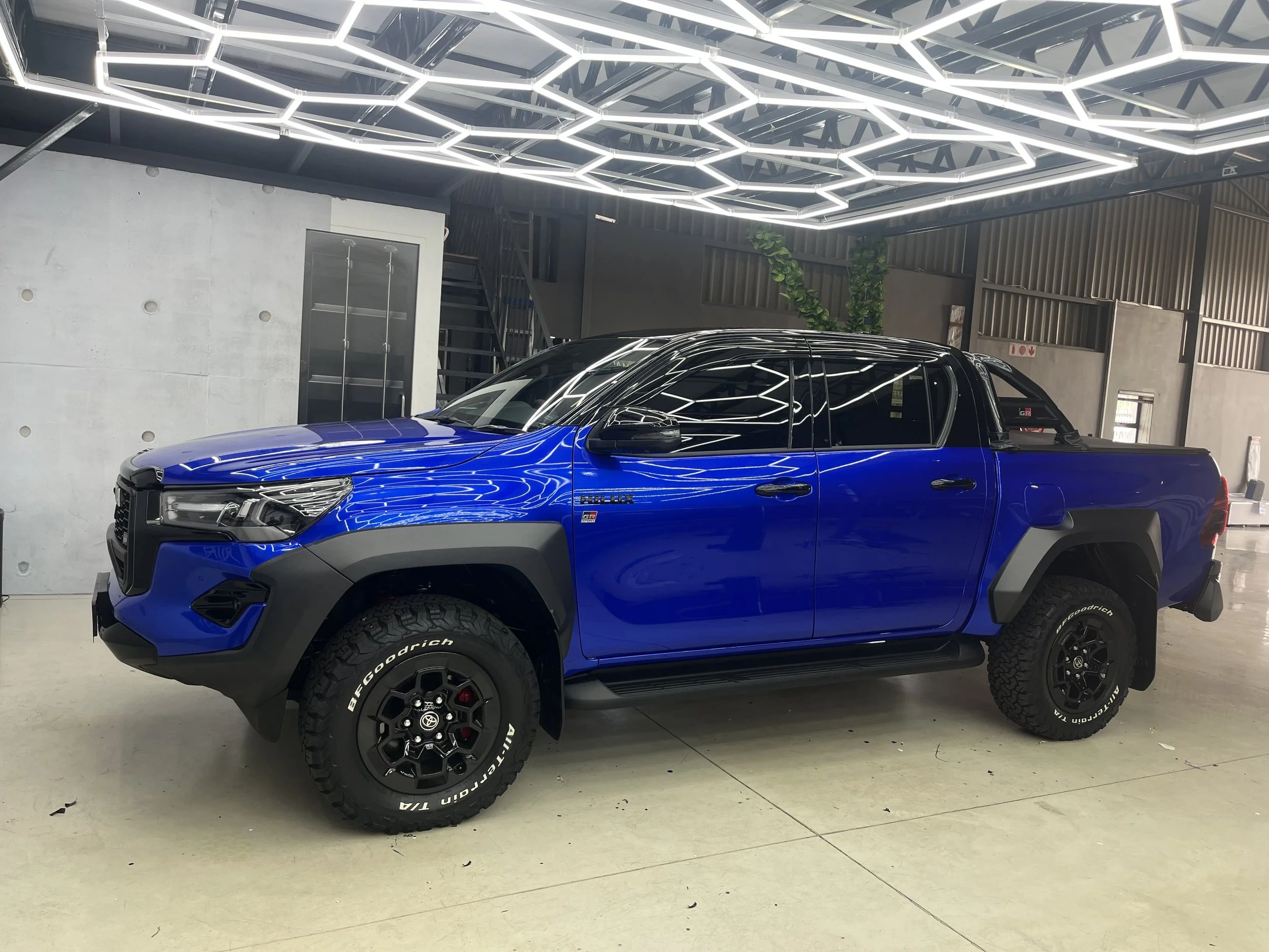 Blue Toyota Hilux GR