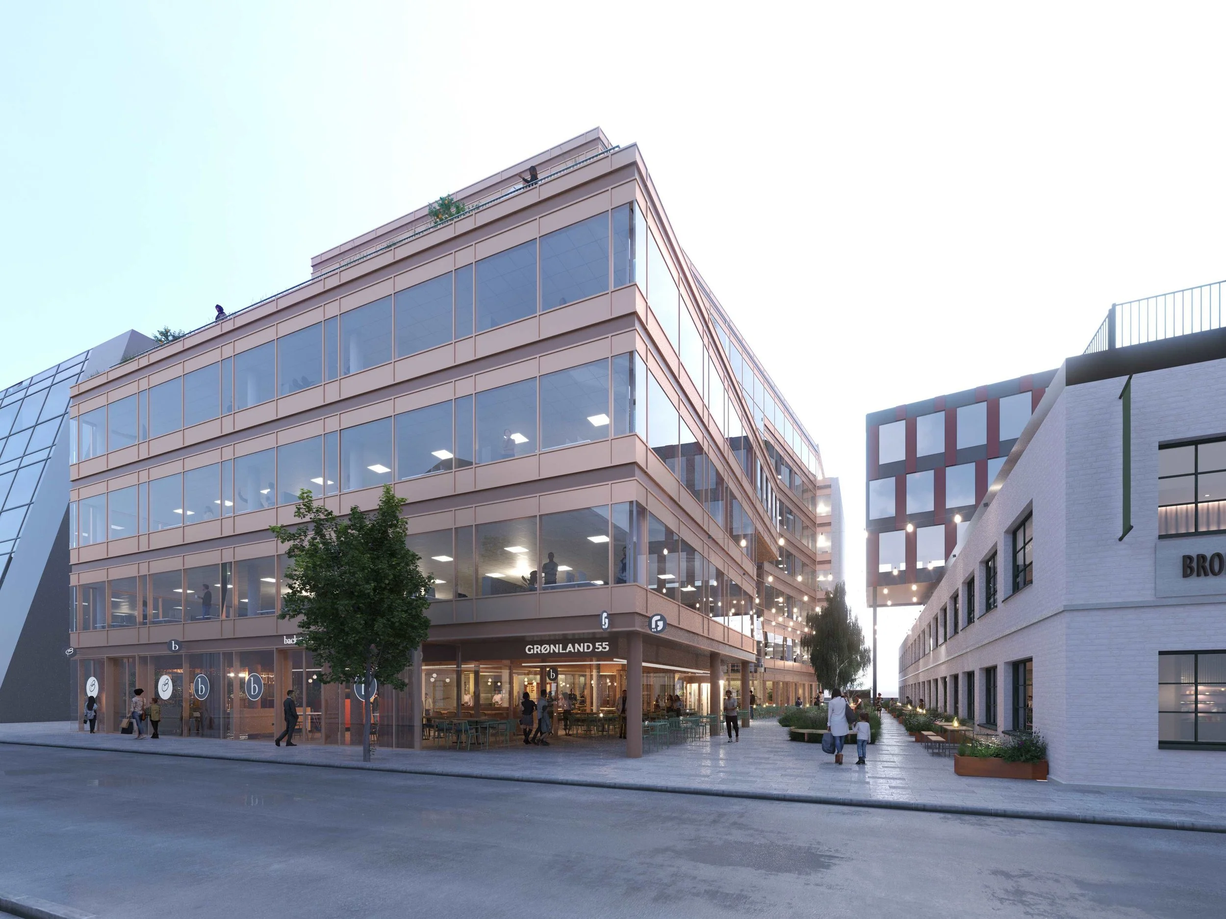 fasade av ROT prosjekt i Drammen av A-Lab arkitekter