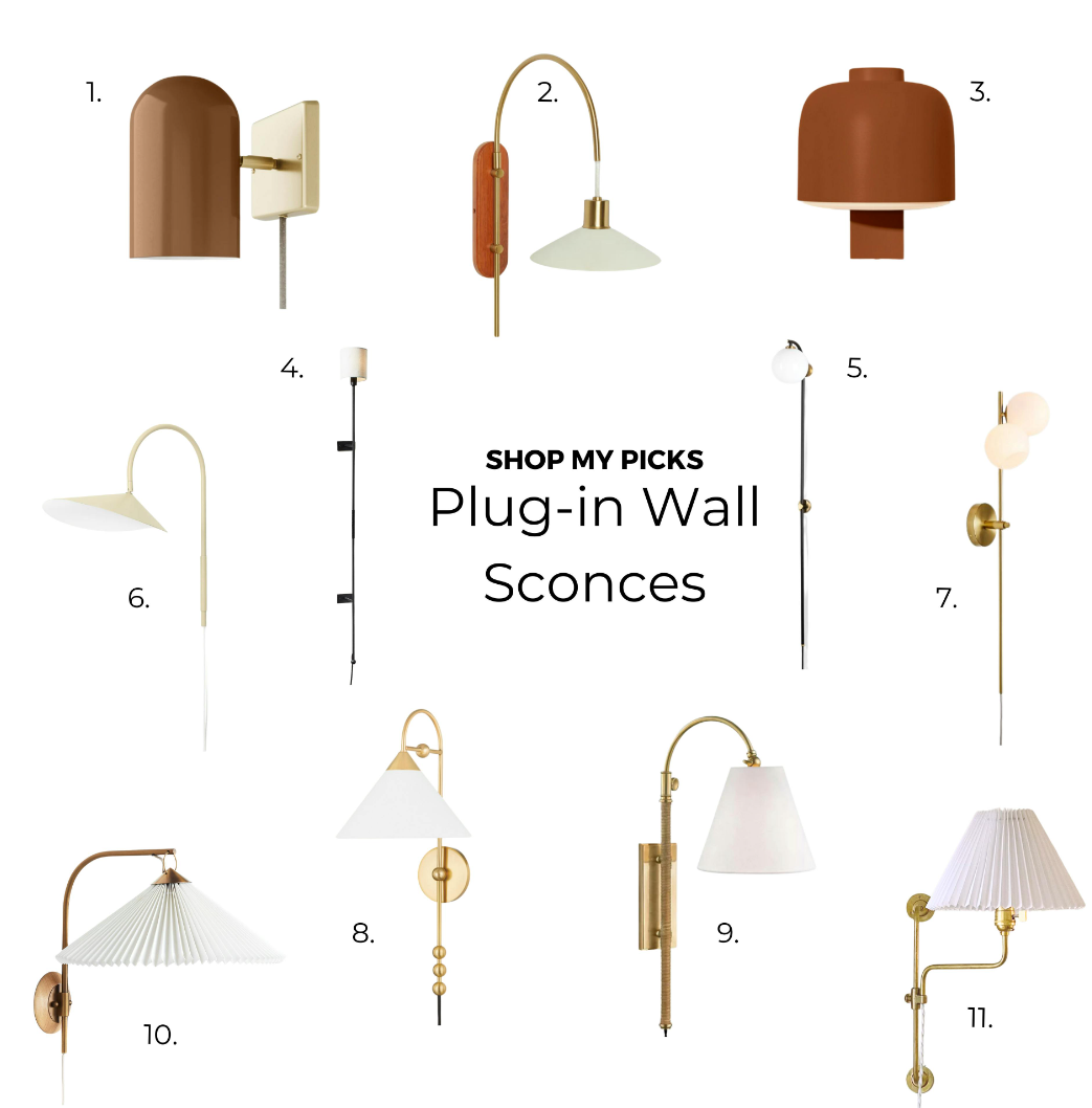 The Curation: Plug-in Wall Sconces, Lighting, and Beautiful Space