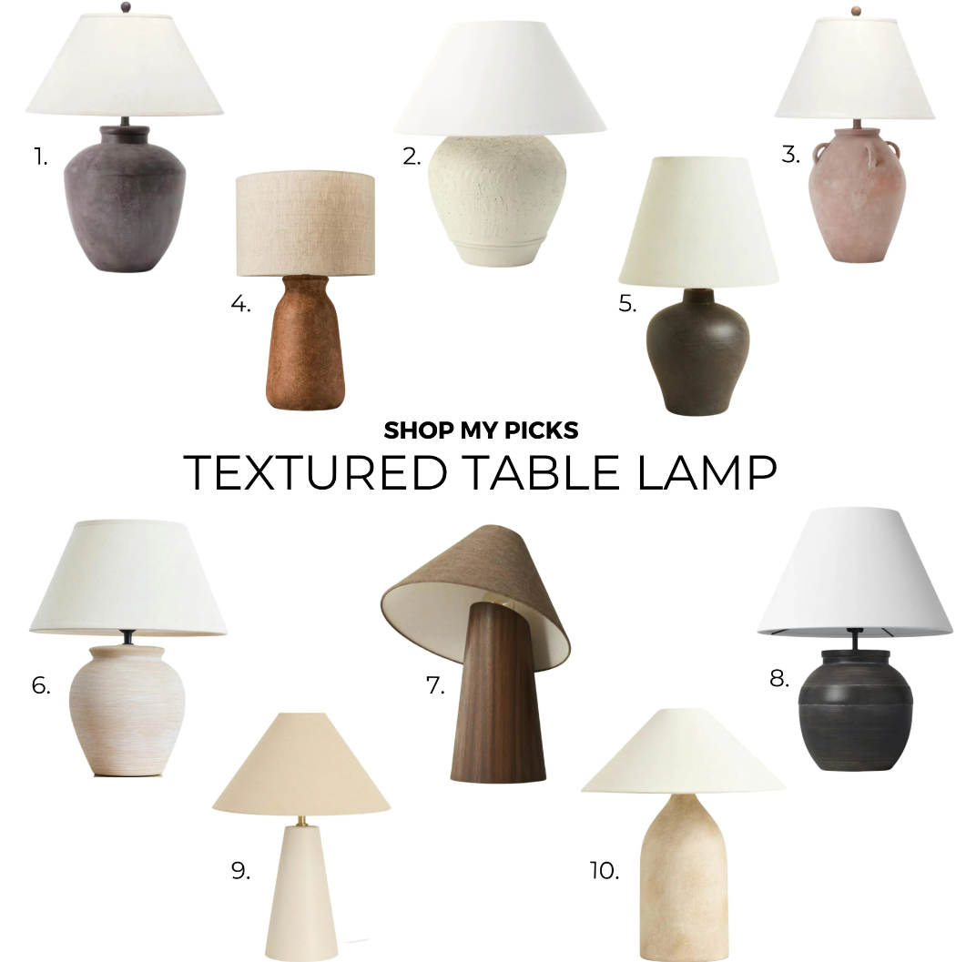 The Curation: Textured Table Lamp, How To Brighten A Dark Room, and Beautiful Space
