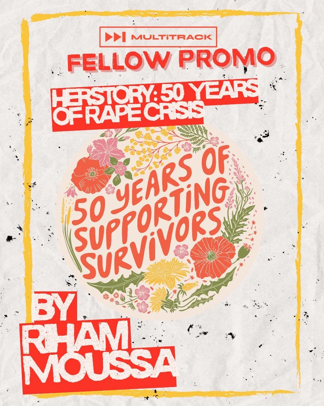 π₯ New podcast from Multitrack Fellow @riham.mag π₯
ποΈHerstory: 50 Years of Rape Crisis
In the 1970s the dream was bold and the possibilities felt endless. Women wanted safety. So they built it. Together.
This podcast tells the story of a movement
