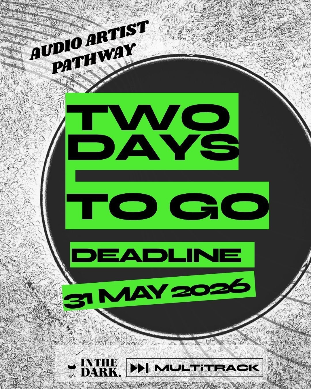 Two more days to go before applications close for the Audio Artist Pathway. 
https://www.multitrack.uk/audio-artist-pathway
