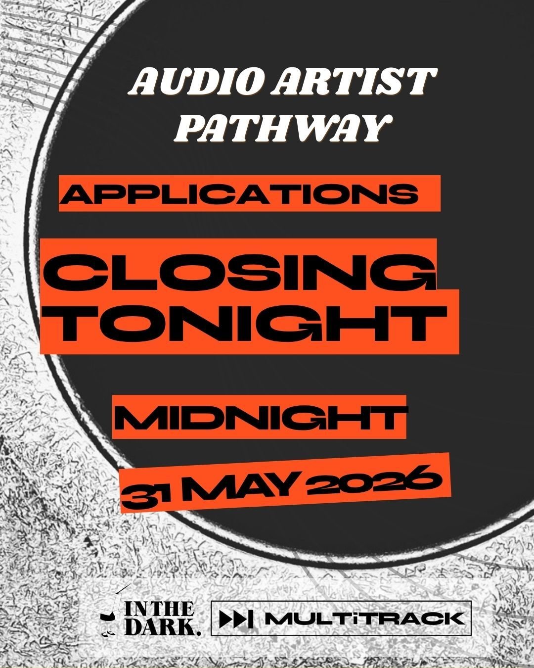 Applications close at midnight tonight!
https://www.multitrack.uk/audio-artist-pathway