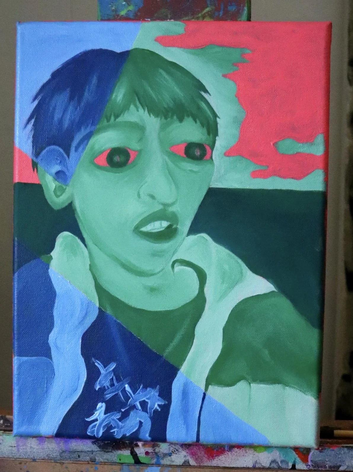 "G.U.Y" 8 x 10 Acrylic Painting