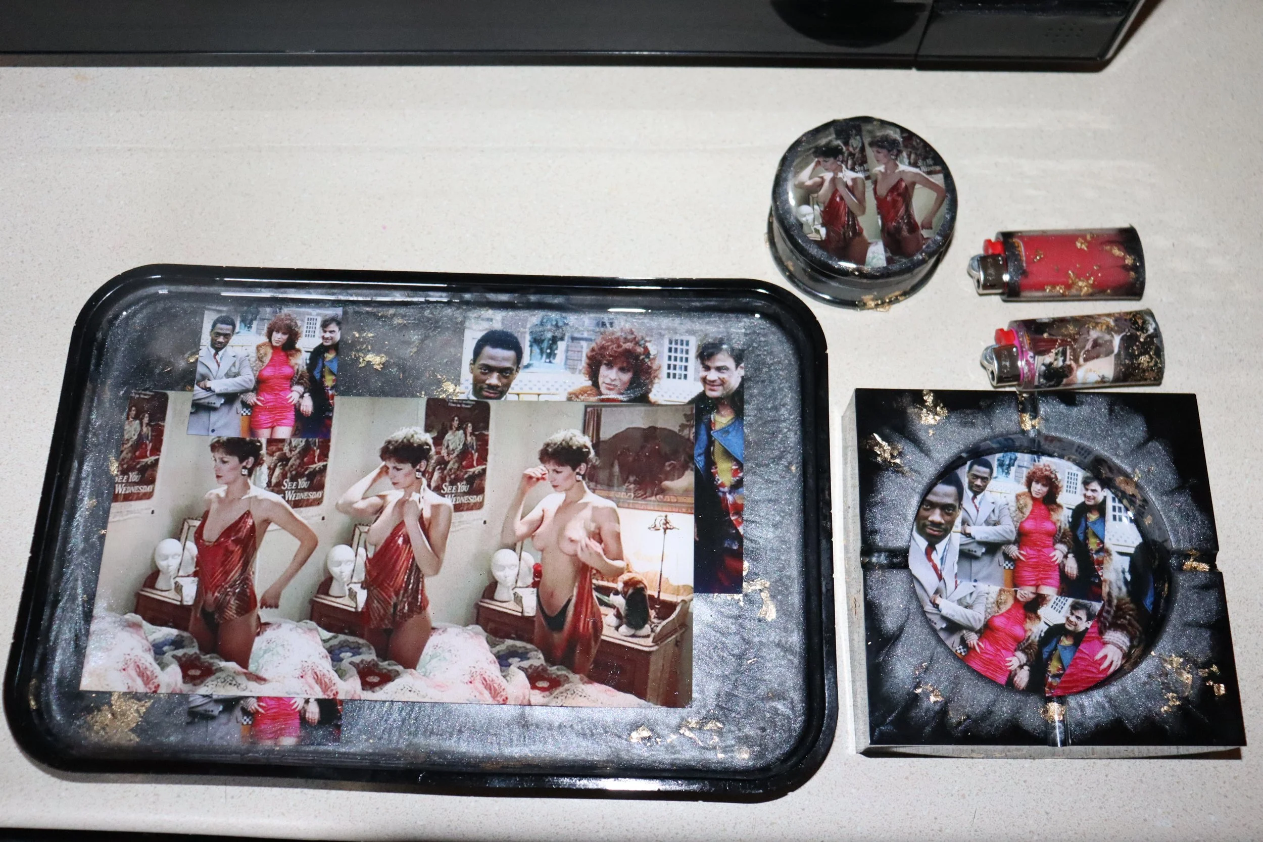 Commissioned "Trading Places" Smoke Set. 