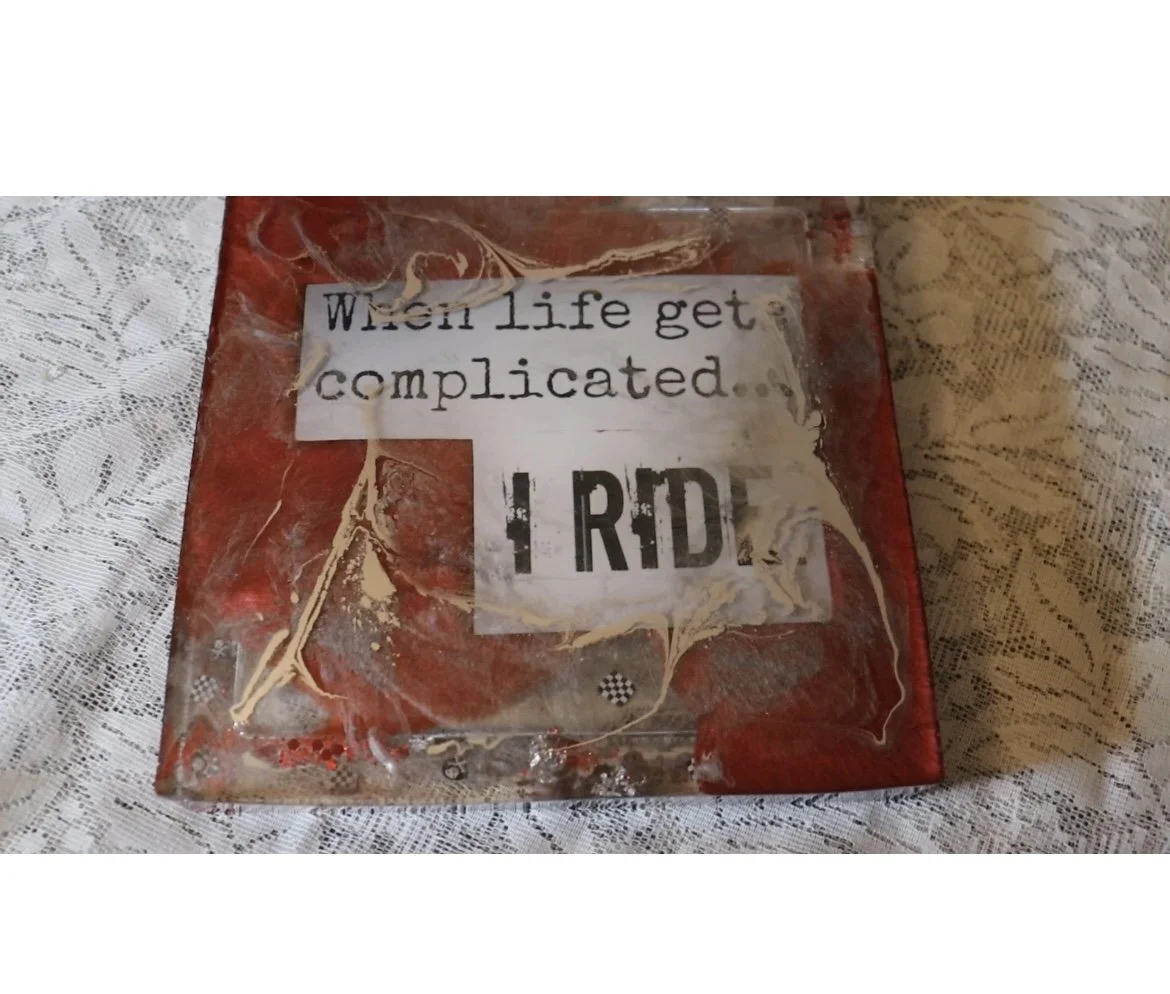SIDE 2. Commissioned Large Ashtray. Back.