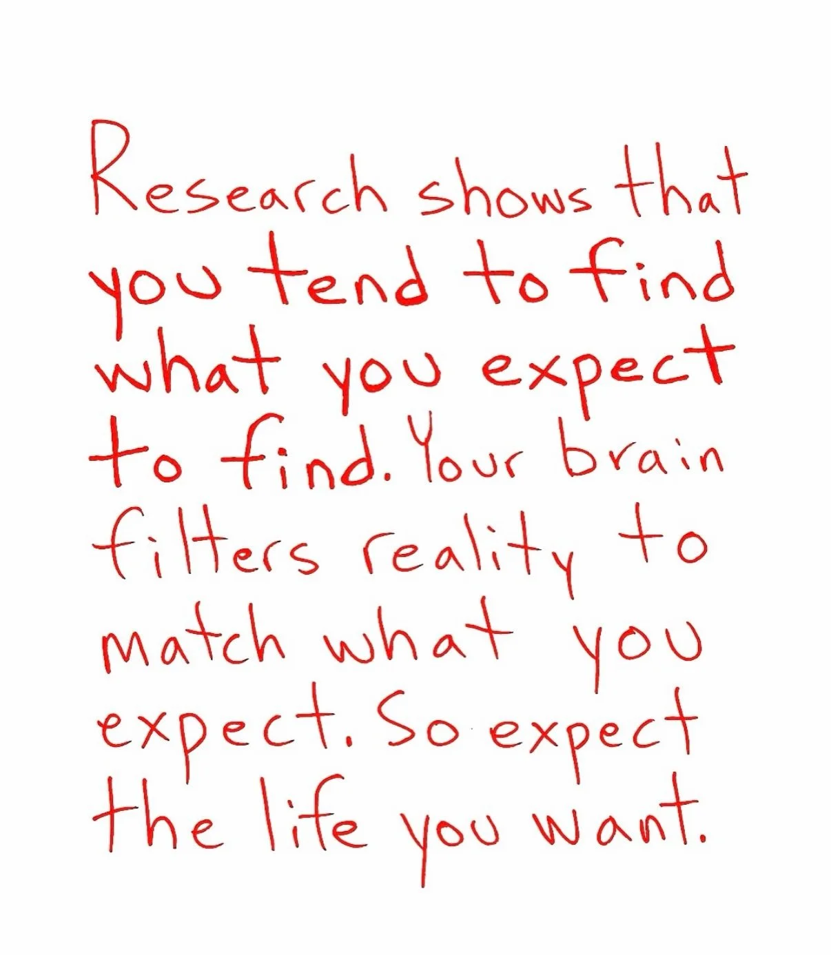 Your brain is constantly looking for proof of what you believe. 🧠✨

And neuroscience explains exactly why....(this is where i get my science geek on 🤓)

Your brain has a filtering system called the Reticular Activating System (RAS). It decides what