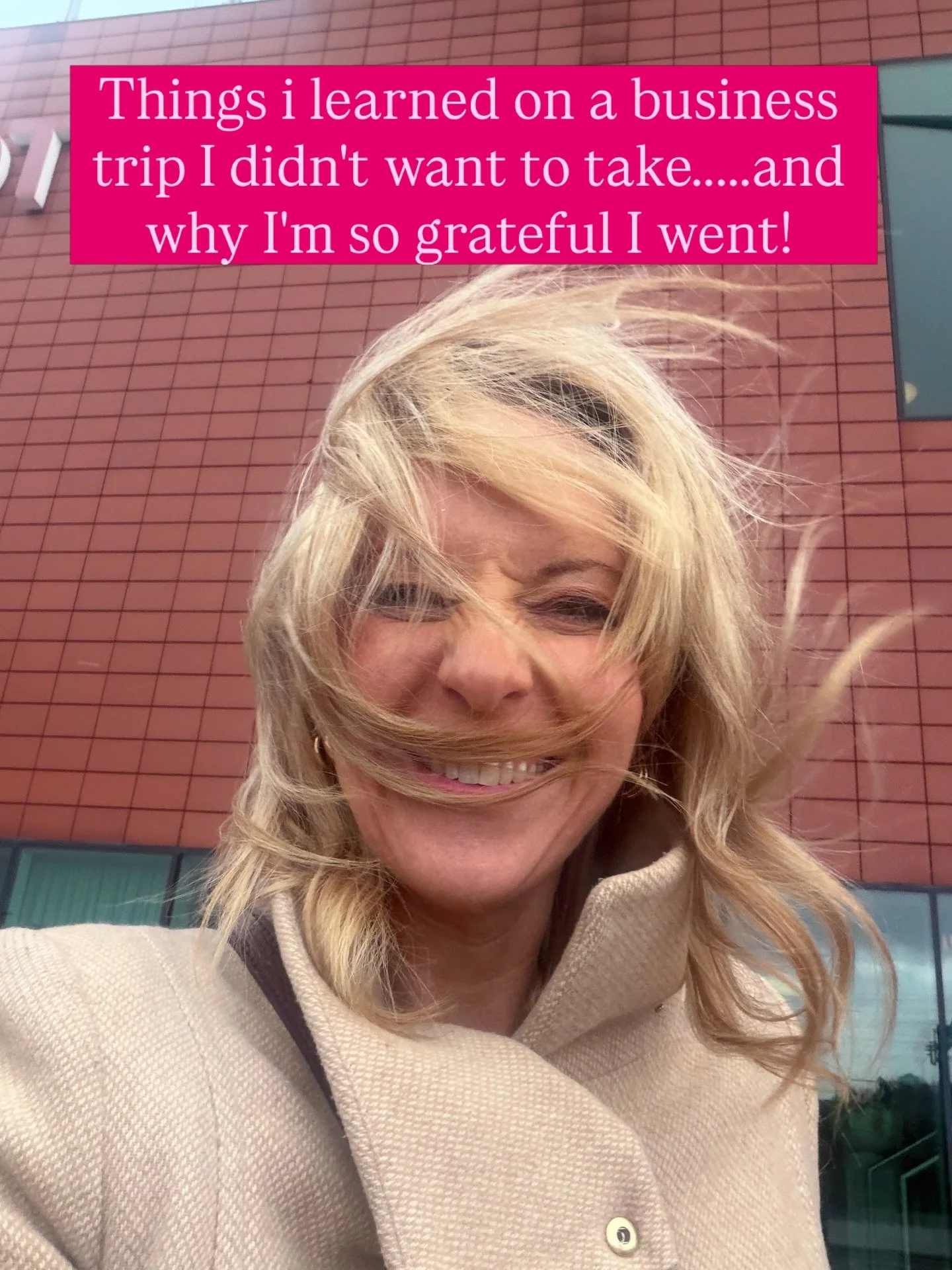 I was not looking forward to this work trip&hellip;

I was overwhelmed 
Completely Stressed
Already stretched with work
My dad was in hospital about to have an operation 
Im in the middle of selling 2 houses and searching for our dream home
And the t