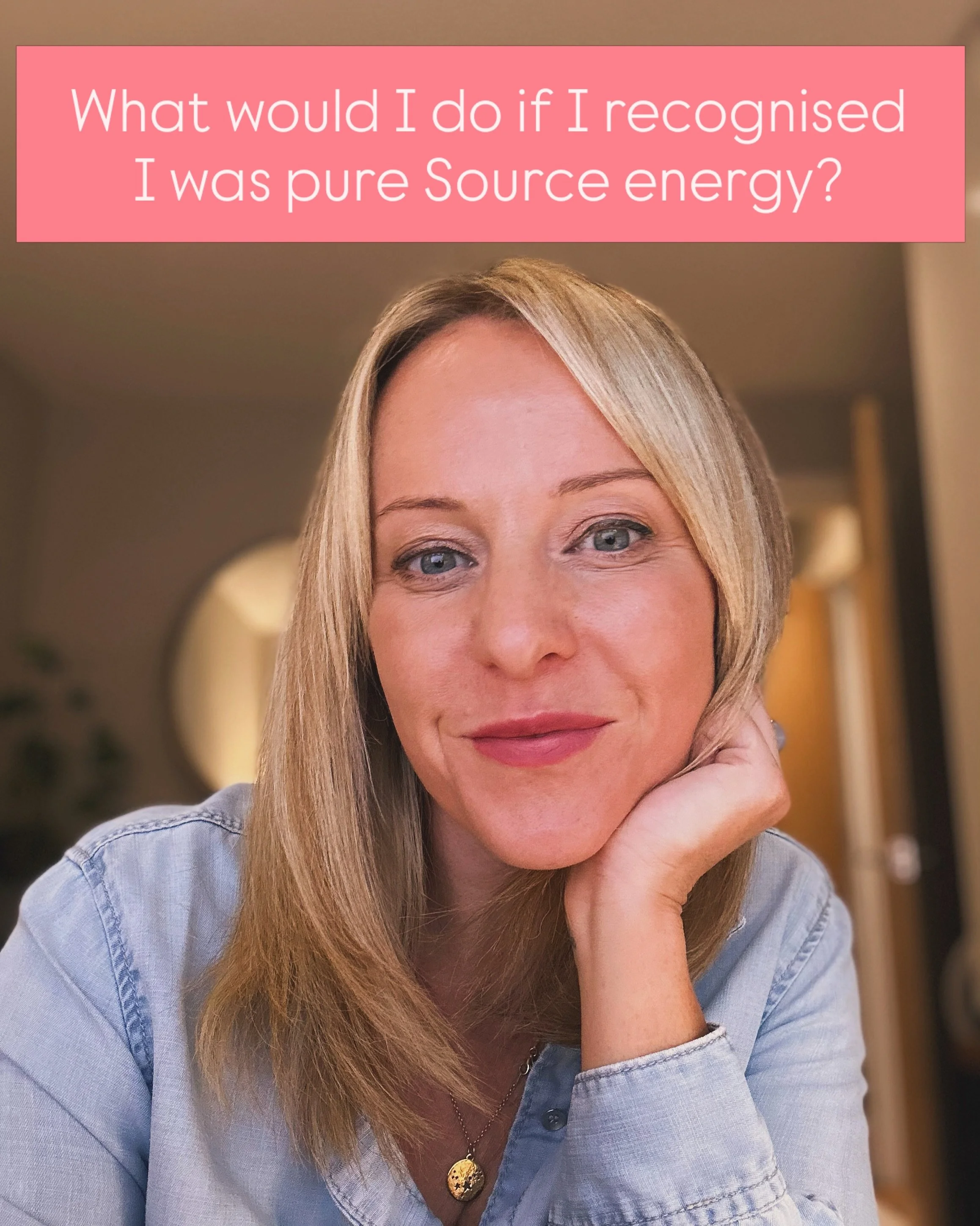 ✨ Today&rsquo;s little experiment&hellip;

Science tells us that everything in the Universe is made from the same fundamental building blocks: atoms, molecules and energy. ⚛️

So today I asked myself:

If I recognised that I was in face "pure So