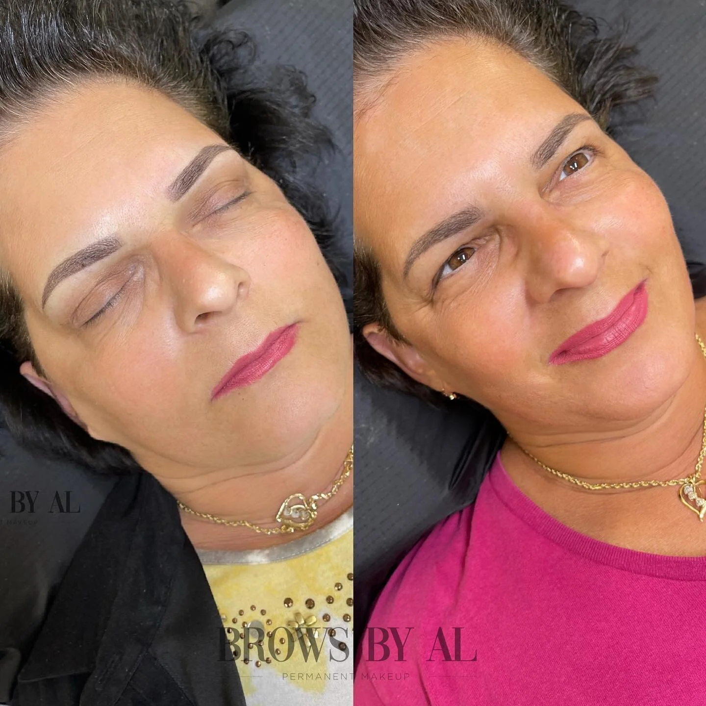 Does Ombr&eacute; Powder look natural when it heals? YES YES YES!! Check hers out😉 The first picture is her brows when they were first done, the second picture is her brows HEALED before her touchup😌✨

After the initial appointment the brows will f
